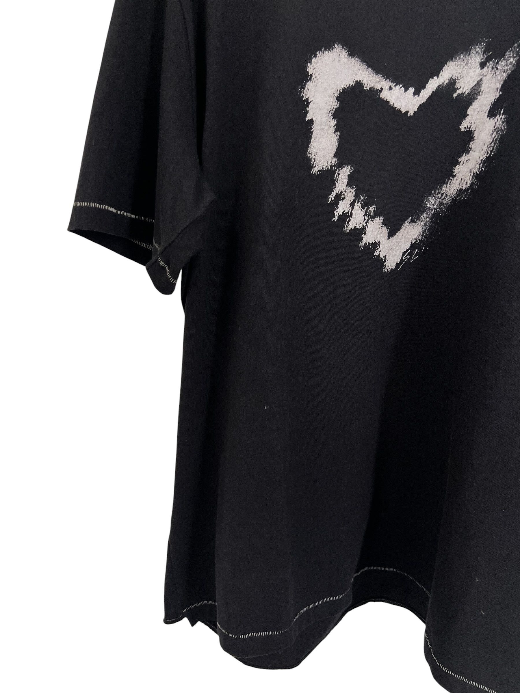 Saint Laurent Paris Saint Laurent Heart T-shirt Size US XS / EU 42 / 0 - 4 Thumbnail