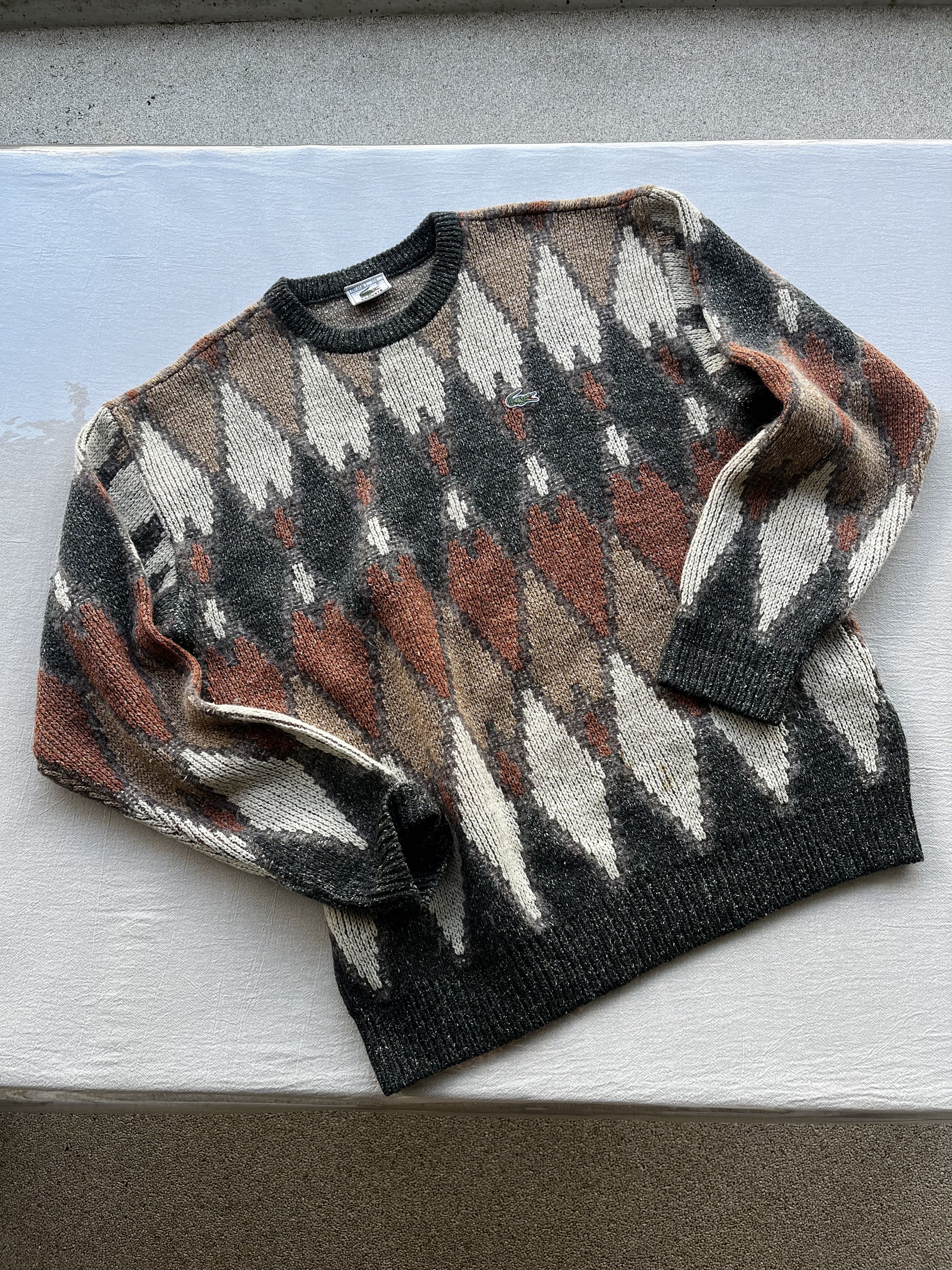 Lacoste Vintage 80s Lacoste Knit Sweater – Rare Asian Market Piece Size US M / EU 48-50 / 2 - 1 Thumbnail