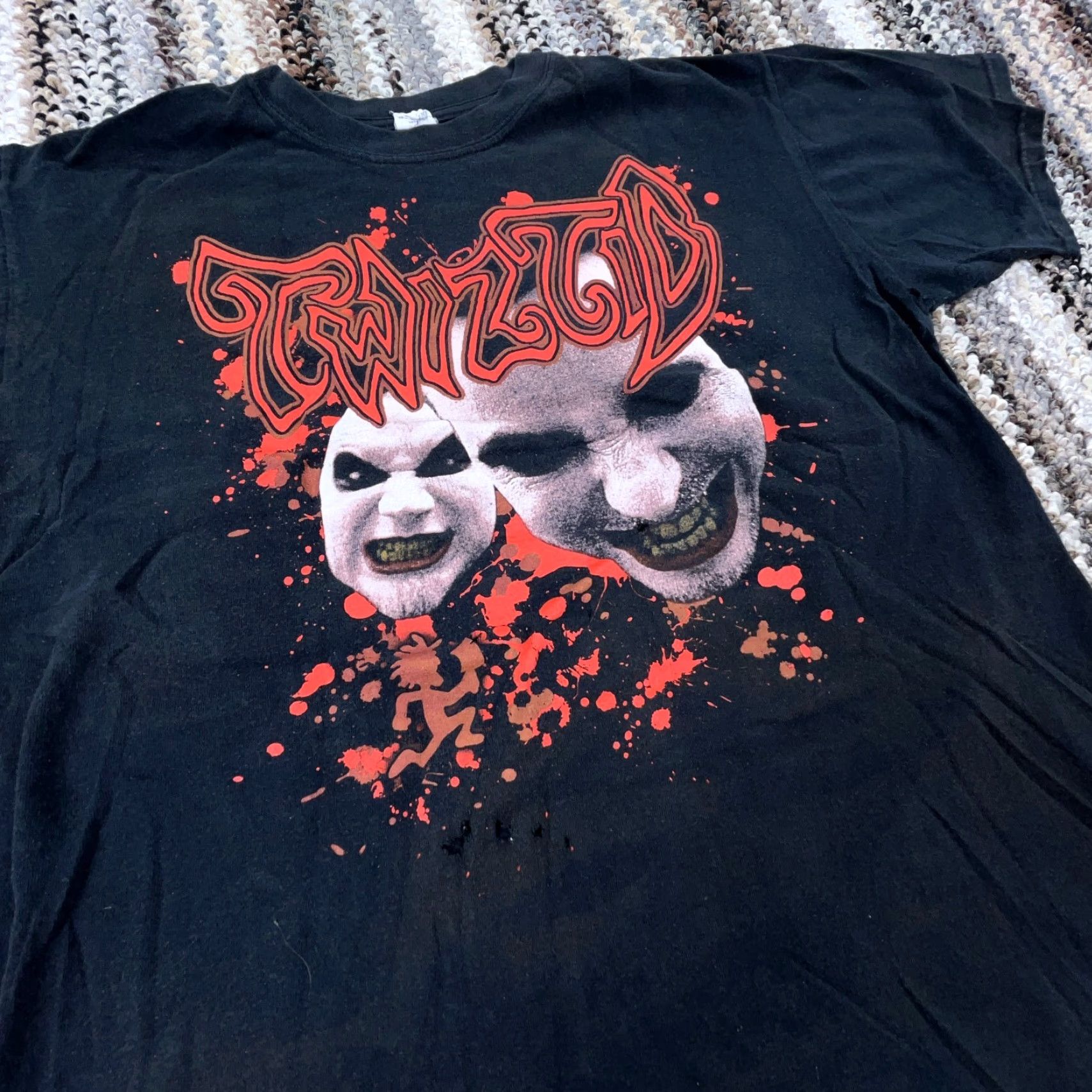 Anvil VINTAGE Insane Clown Posse Shirt Men L Black ICP Twisted Trashed Grunge Size US L / EU 52-54 / 3 - 3 Thumbnail