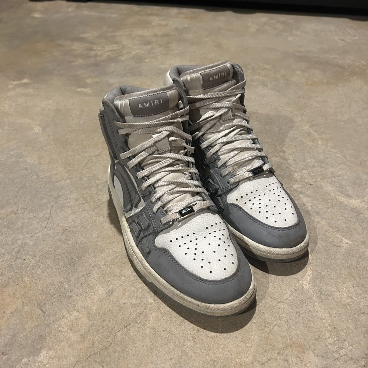 Amiri × Designer Amiri Skel Top Hi Sneakers Grey/White US 7 Size US 7 / EU 40 - 10 Thumbnail