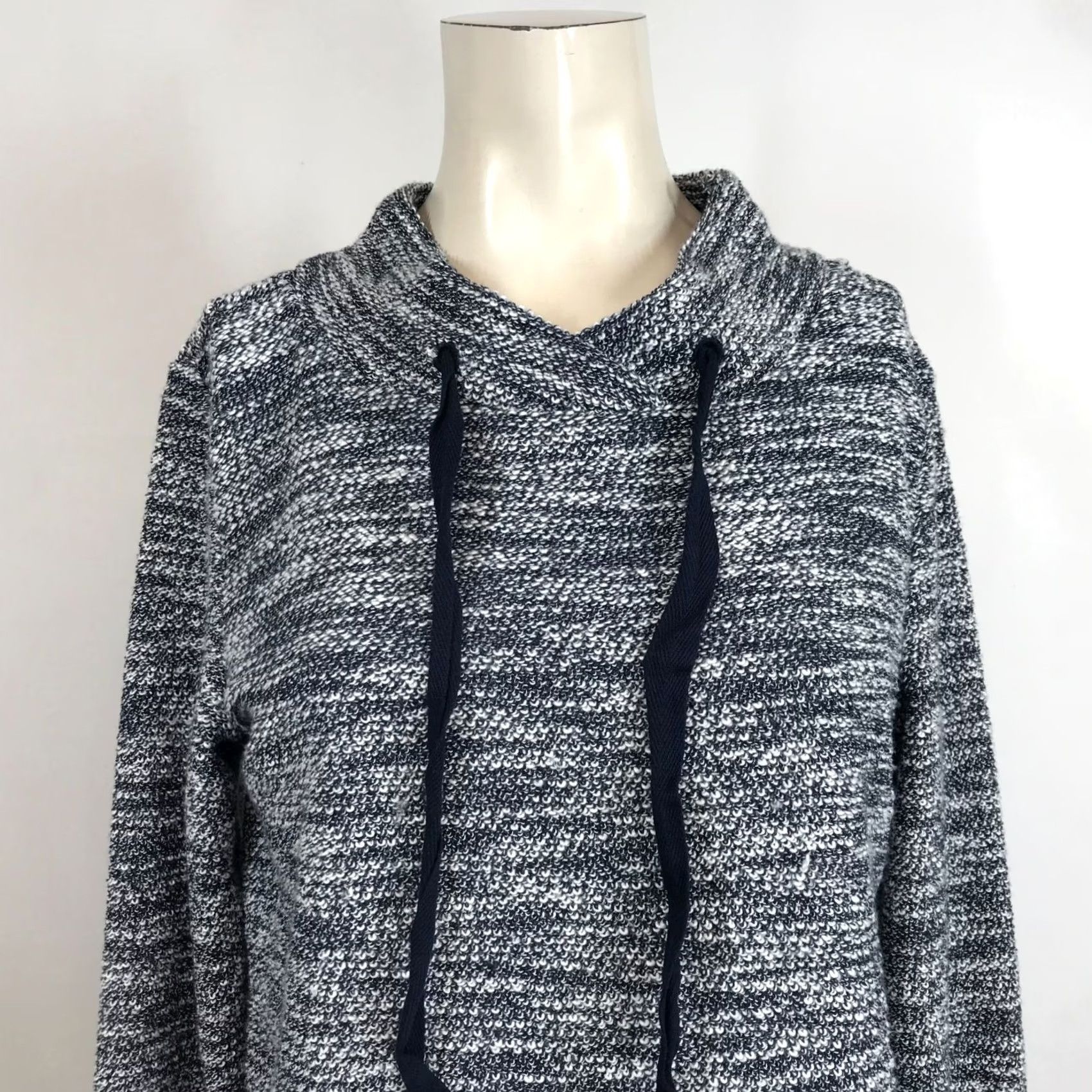 Loft LOFT Women's Small Navy Long Sleeve High Neck Polyester Lounge Top Size S / US 4 / IT 40 - 2 Thumbnail