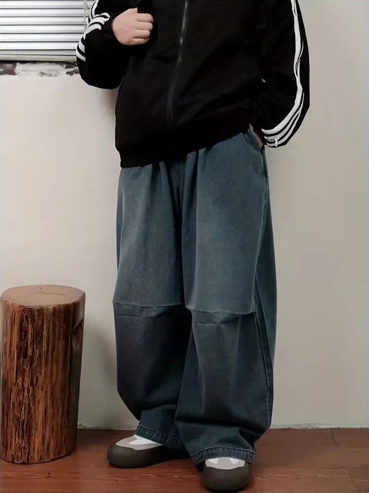 Japanese Brand × Jean Retro straight leg high street wide leg jeans Size US 32 / EU 48 - 4 Thumbnail