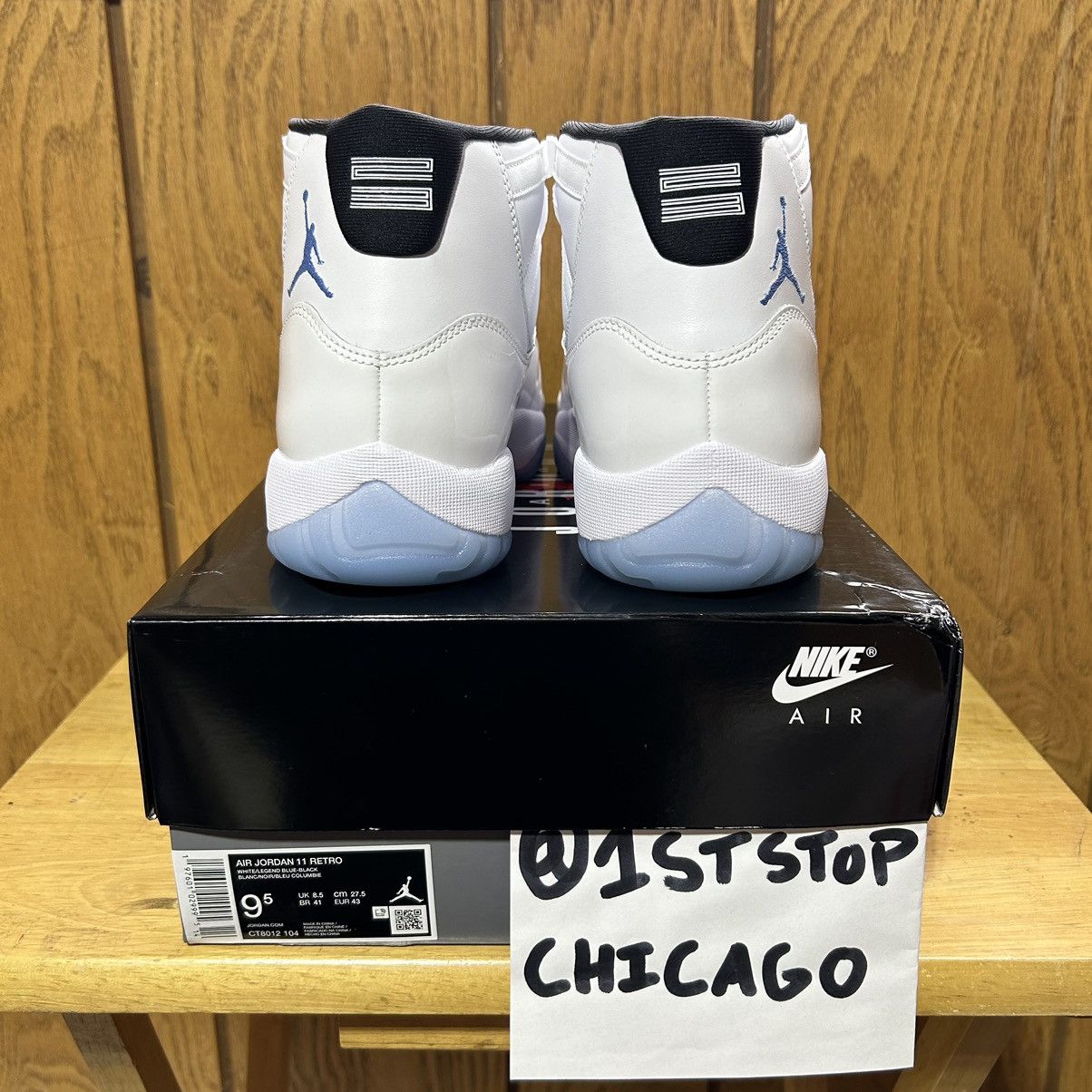 Designer × Jordan Brand × Nike Air Jordan 11 Retro Legend Blue 2024 Mens Size 9.5 NEW Size US 9.5 / EU 42-43 - 4 Thumbnail
