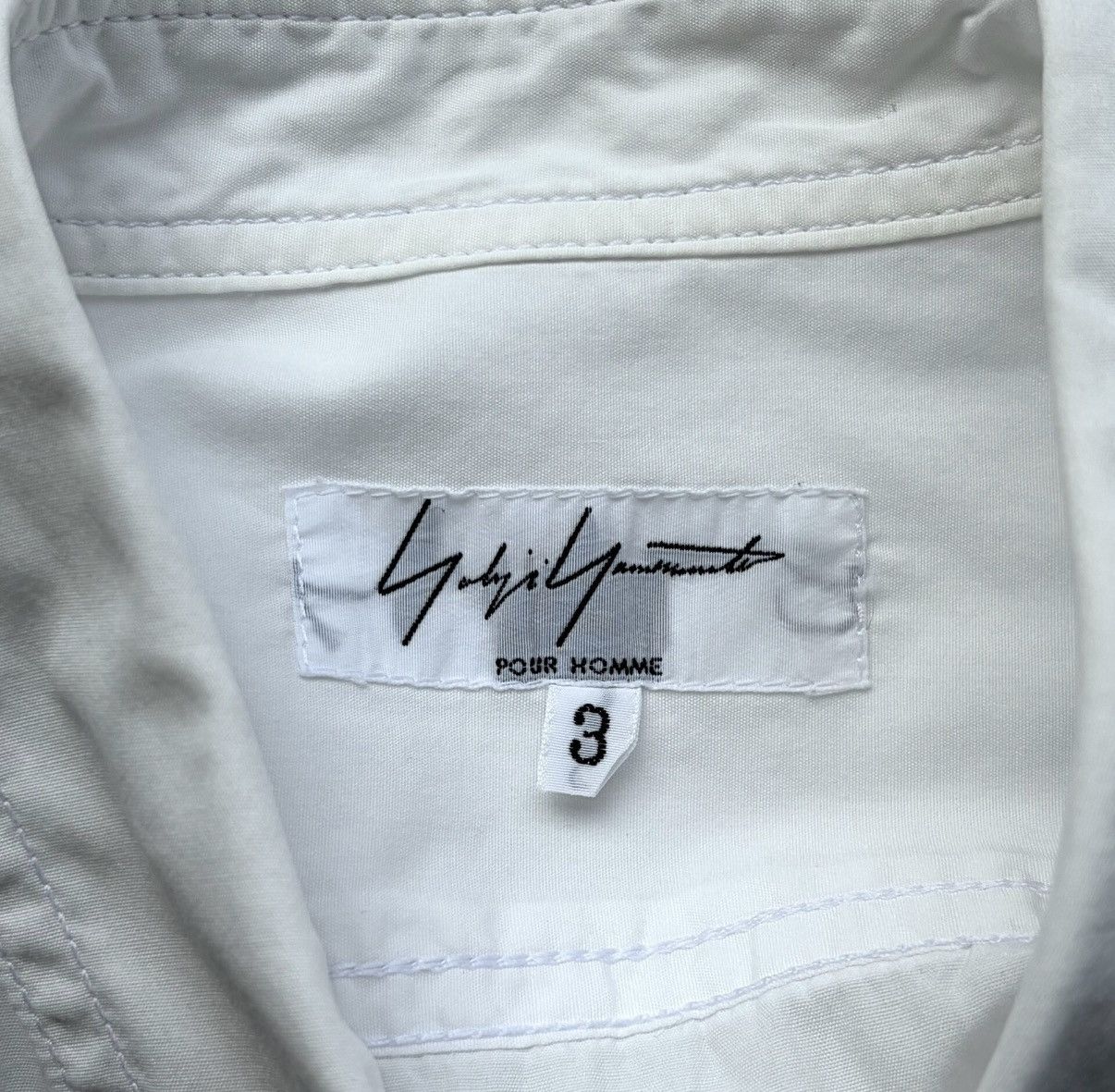 Yohji Yamamoto Yohji Yamamoto 15ss Multi-Panel Patchwork White Shirt K4 Size US L / EU 52-54 / 3 - 5 Thumbnail
