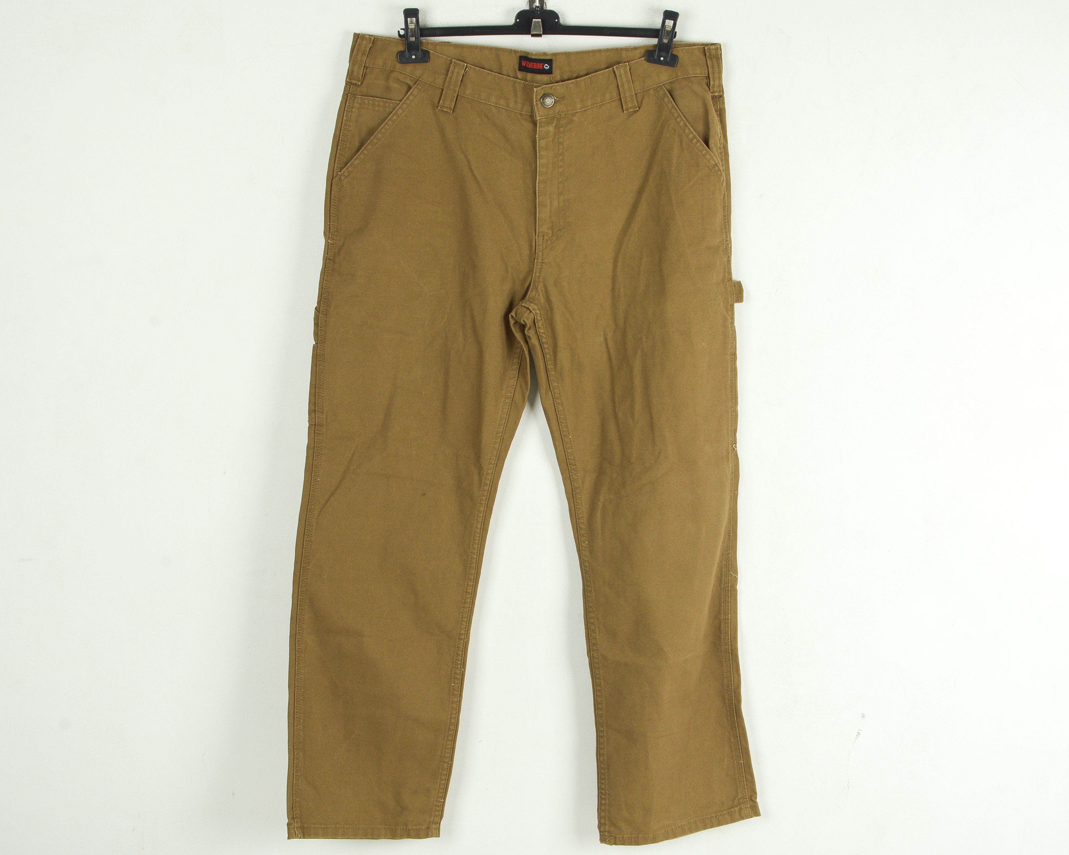 Wolverine W38 L32 Pants Trousers Work Brown Relaxed Cargo Carpenter Size US 38 / EU 54 - 1 Thumbnail