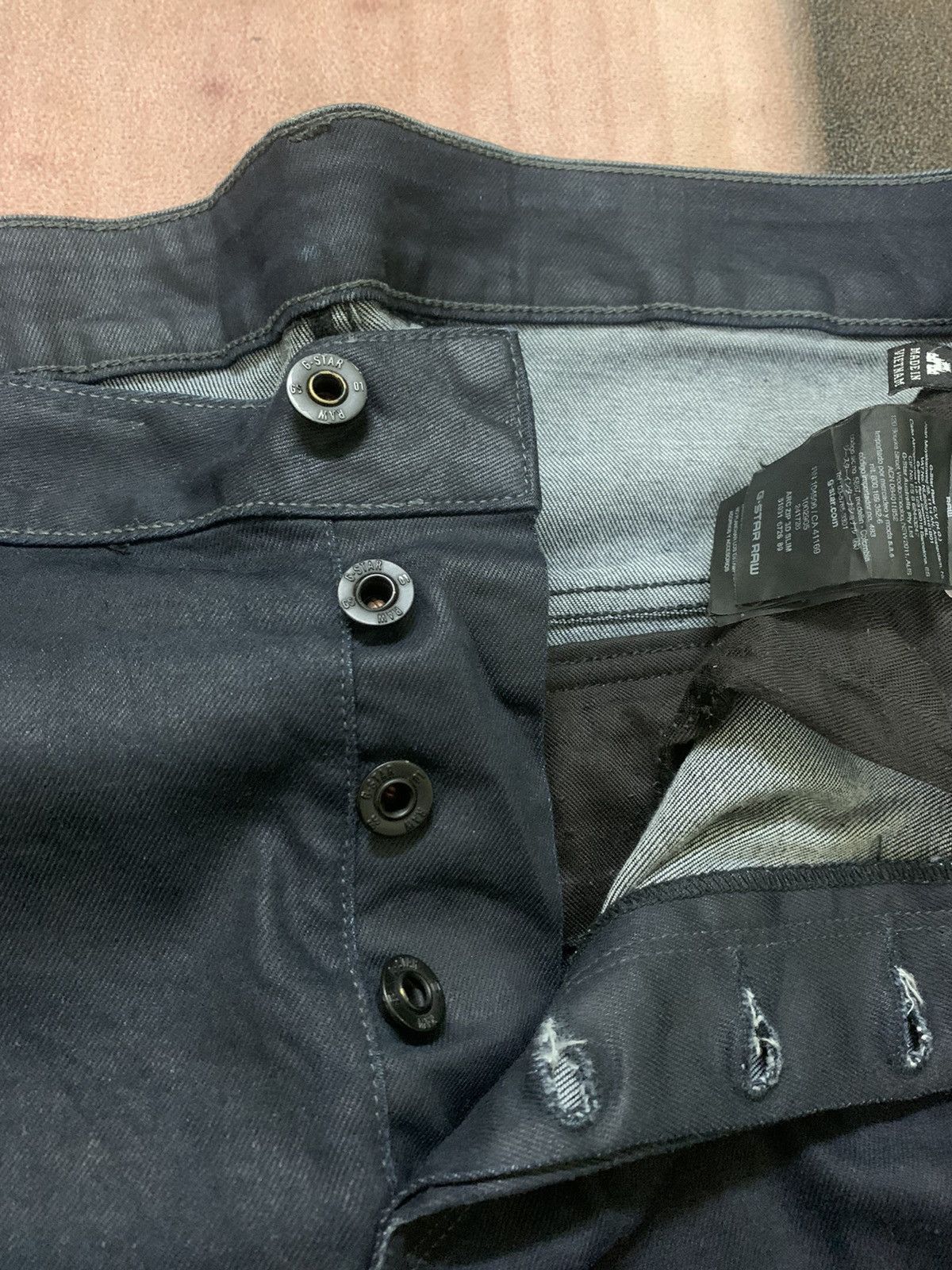 14th Addiction × G-Star × Le Grande Bleu (L.G.B.) SICK TWISTED G STAR RAW WAXED Size US 35 - 4 Thumbnail