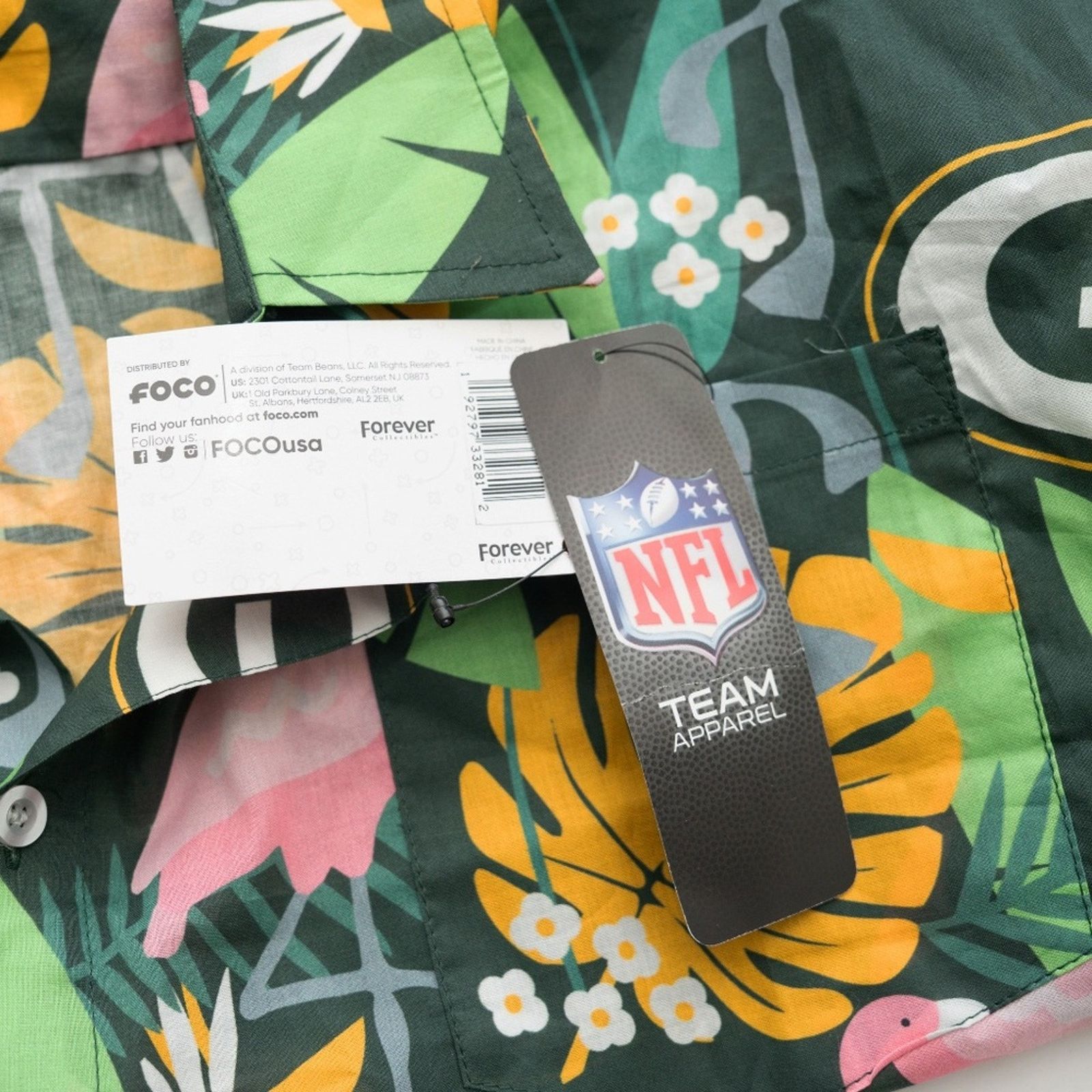 NFL NFL - Green Bay Packers Flamingo Leaf Motif Hawaiian Shirt Size US XXL / EU 58 / 5 - 5 Thumbnail