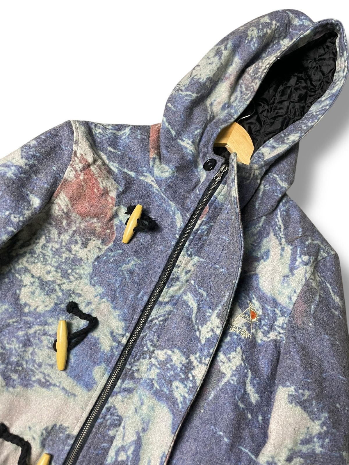 Japanese Brand × Vintage × go slow caravan GO SLOW CARAVAN Hooded Duffle Coat (89) Size US S / EU 44-46 / 1 - 8 Thumbnail