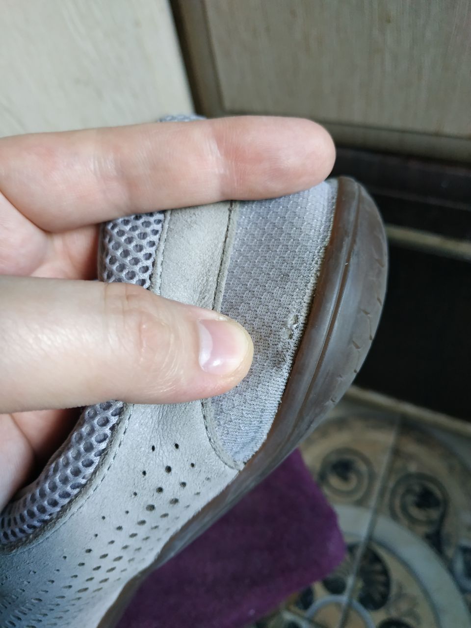 Vivobarefoot Vivobarefoot Primus Trio Grey Leather Mesh Shoes EU 45 US 12 Size US 12 / EU 45 - 11 Thumbnail