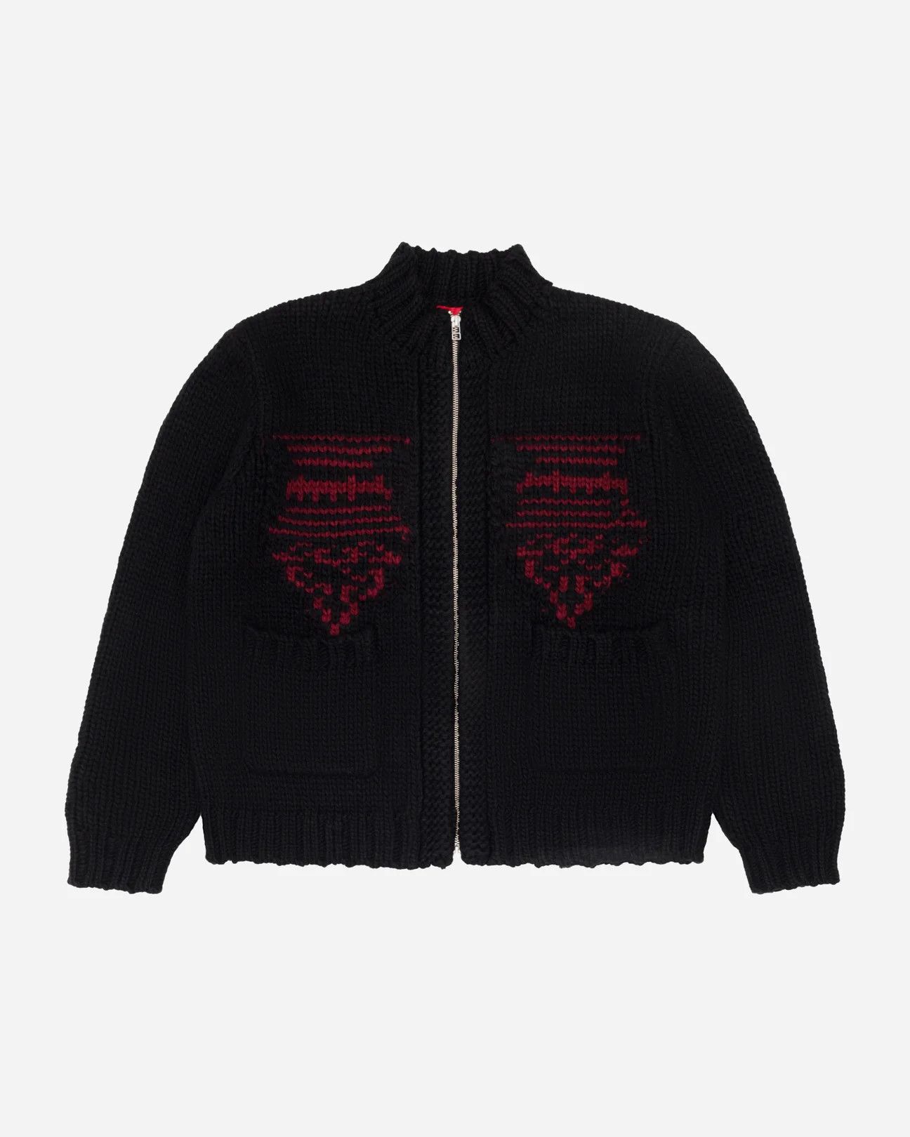 Fugazi Medallion Zip Knit Black