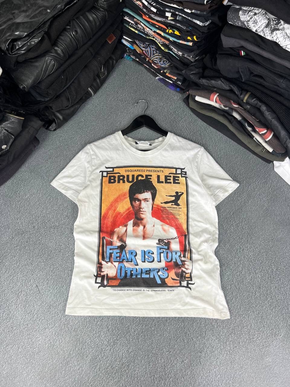 Dsquared2 Dsquared 2 Vintage Bruce Lee Graphic 3D T-Shirt Size US L / EU 52-54 / 3 - 1 Thumbnail