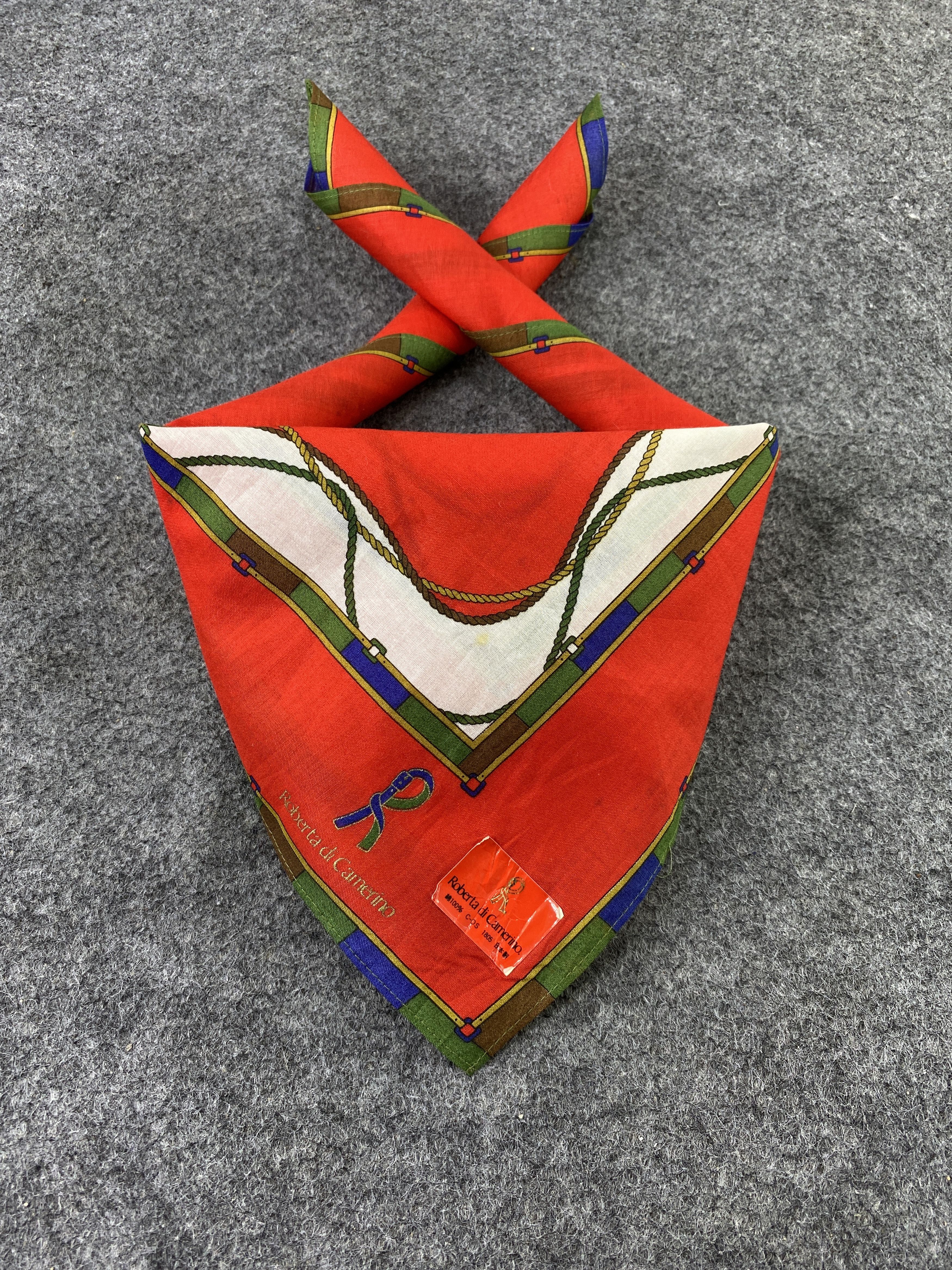 Designer Roberta Di Camerino Handkerchief / Bandana-B332 Size ONE SIZE - 2 Thumbnail
