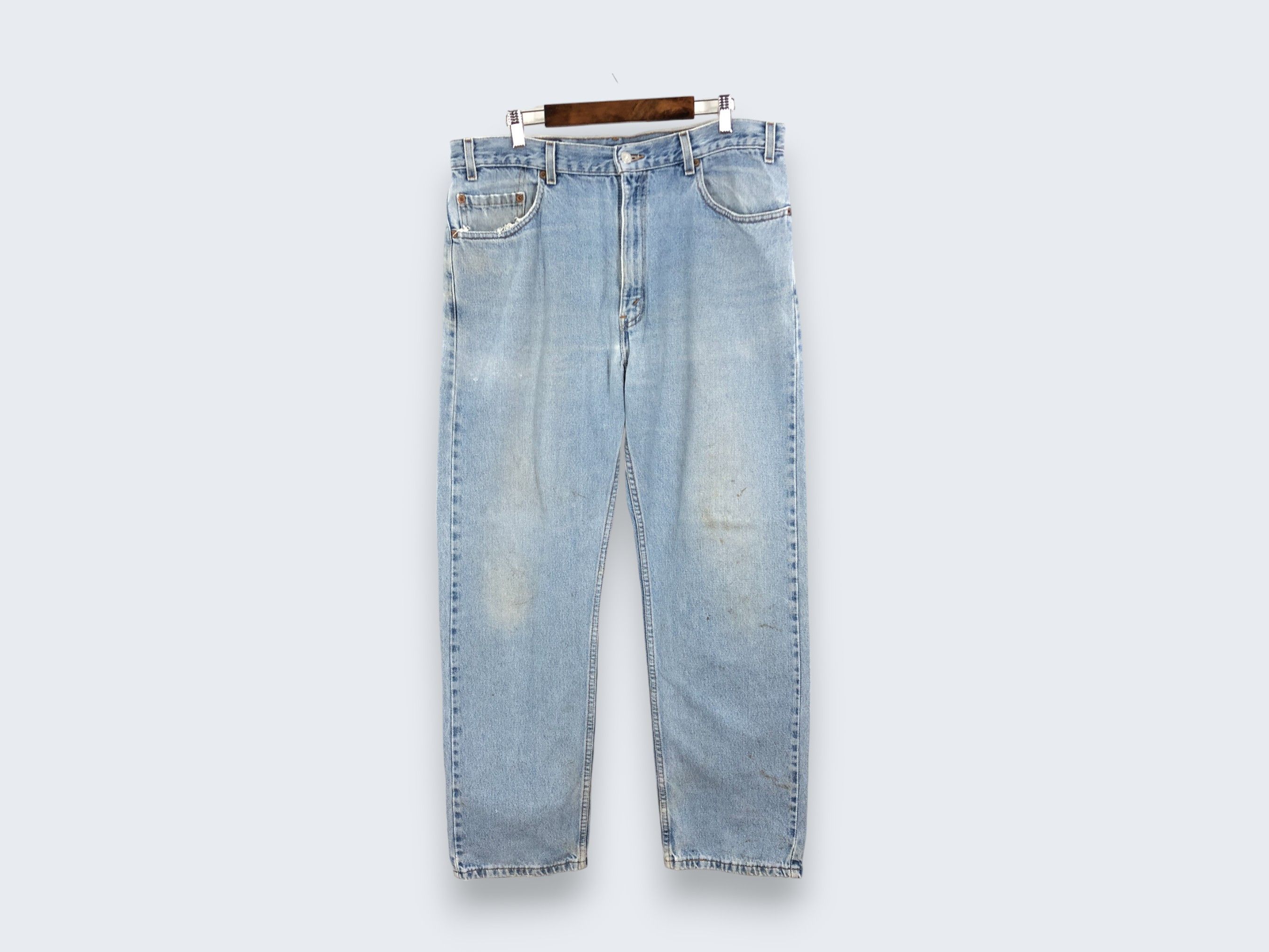 Levi's × Vintage 36 x 30 Vintage 90s Levis 505 Jeans Regular Fit L1406 Size US 36 / EU 52 - 1 Thumbnail