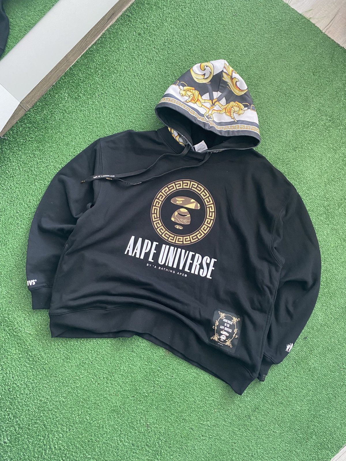 Black AAPE By A Bathing Ape Hoodie Size M