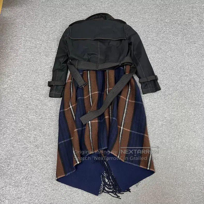 Loewe Loewe Patchwork Plaid Fringe Two-piece Coat Size XS / US 0-2 / IT 36-38 - 3 Thumbnail