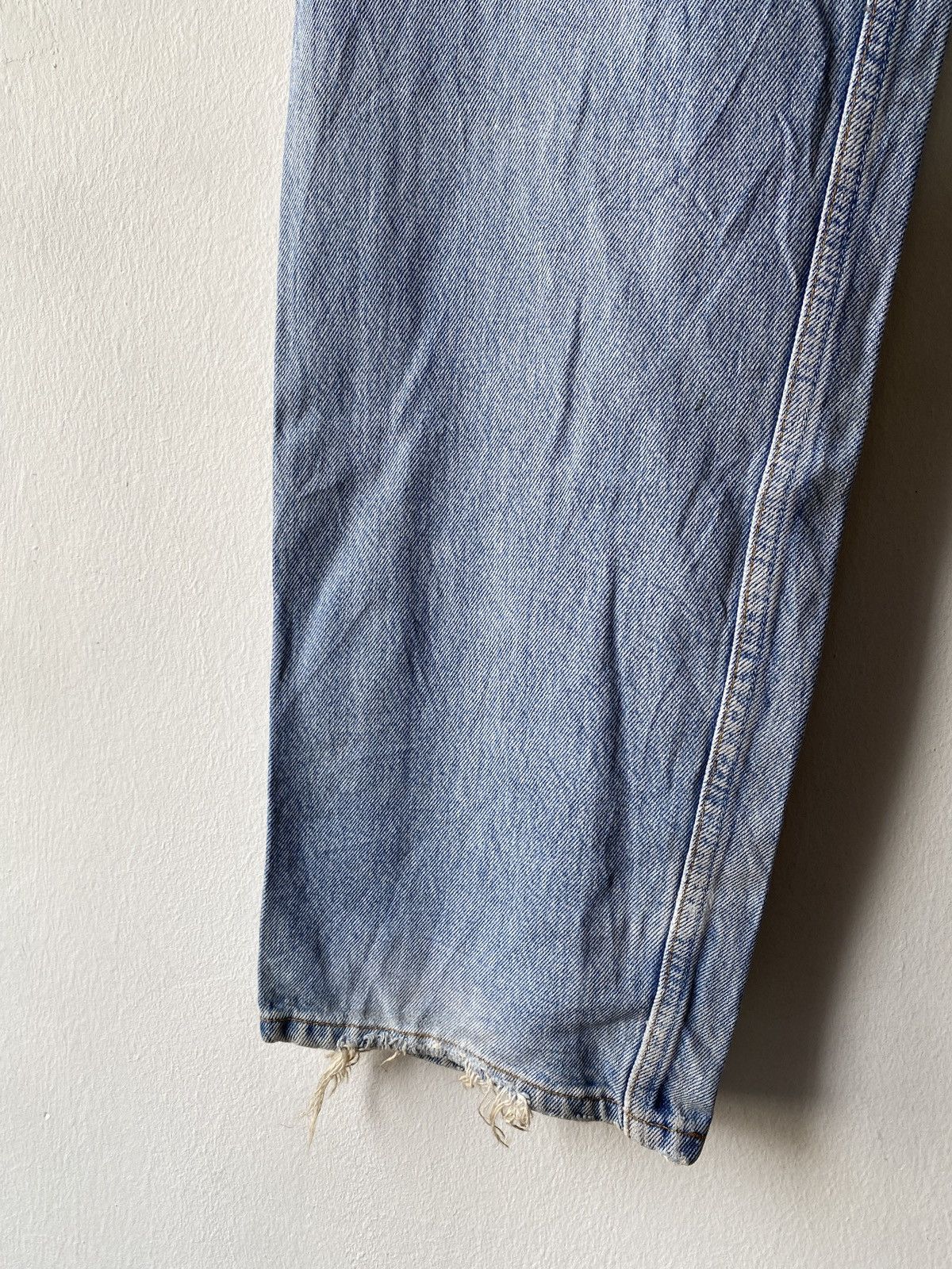 Levi's Vintage 90s Levi’s 501 Distressed Trashed Denim Size US 35 - 12 Thumbnail