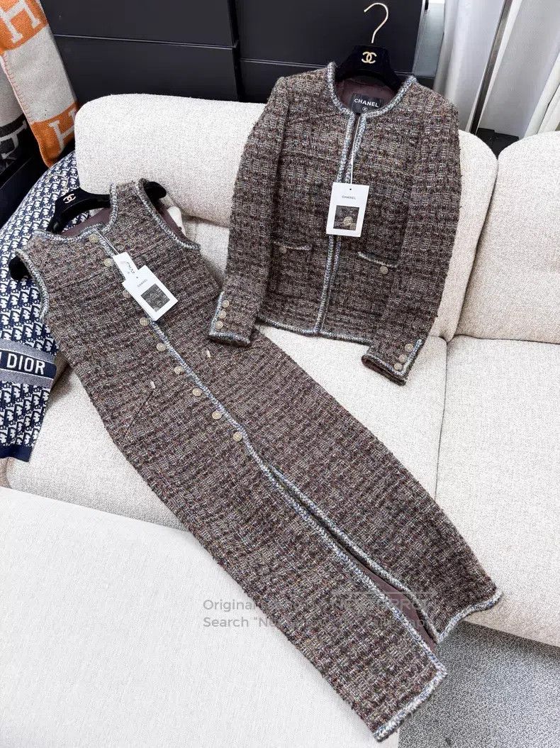 Chanel Chanel Mixed-colored tweed long-sleeved coat Size XXS / US 00 / IT 34 - 8 Thumbnail