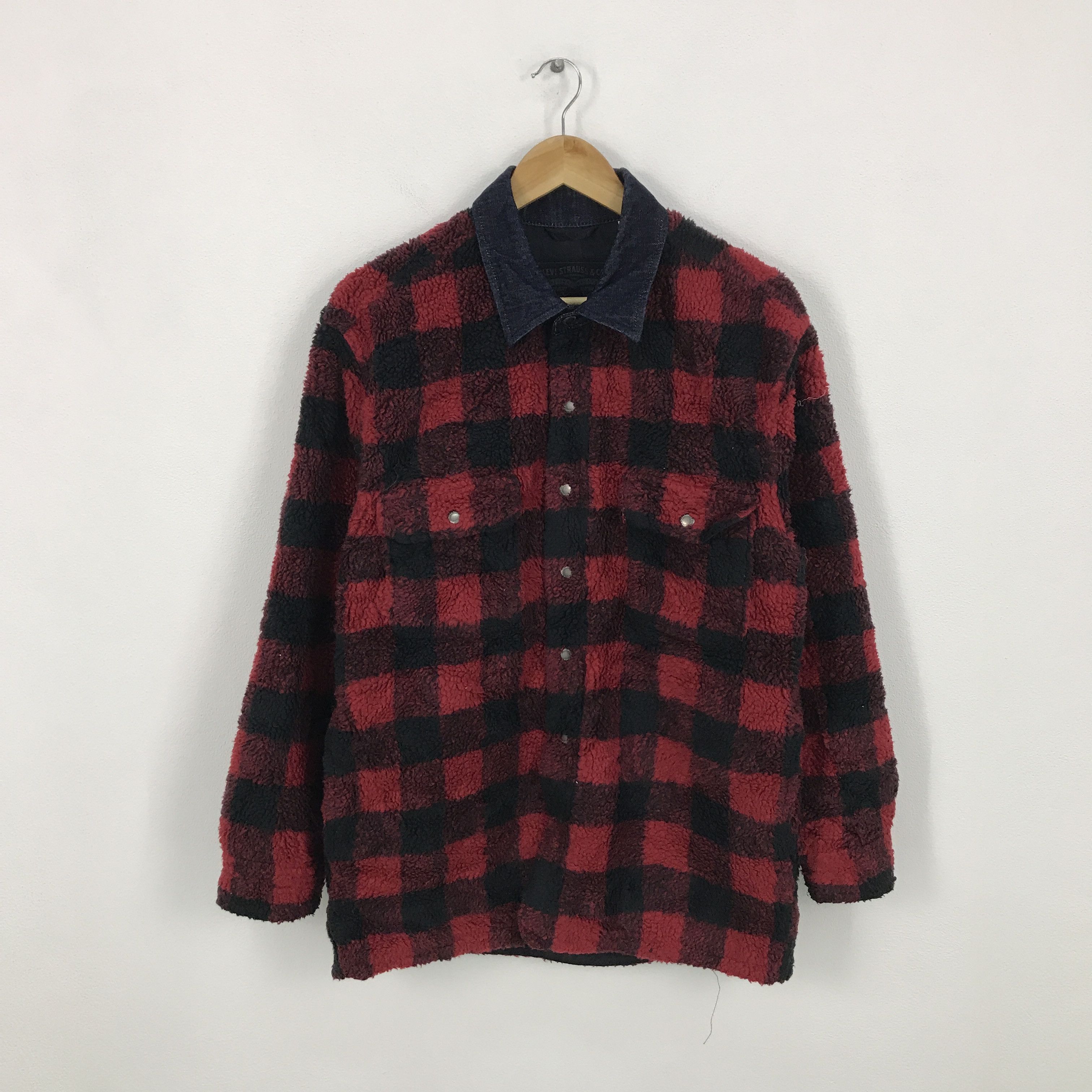 Japanese Brand × Levi's × Levi's Vintage Clothing Levis snap button jacket flannel design Japan jacket Size US M / EU 48-50 / 2 - 1 Thumbnail