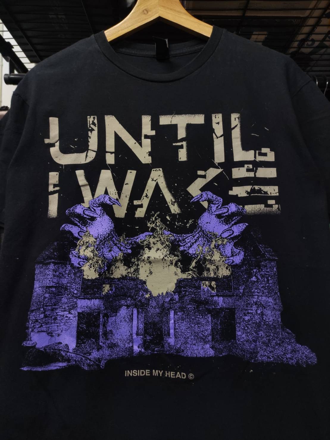 Band Tees Until I Wake Band " Inside My Head " Single Promo T-Shirt Size US M / EU 48-50 / 2 - 1 Thumbnail