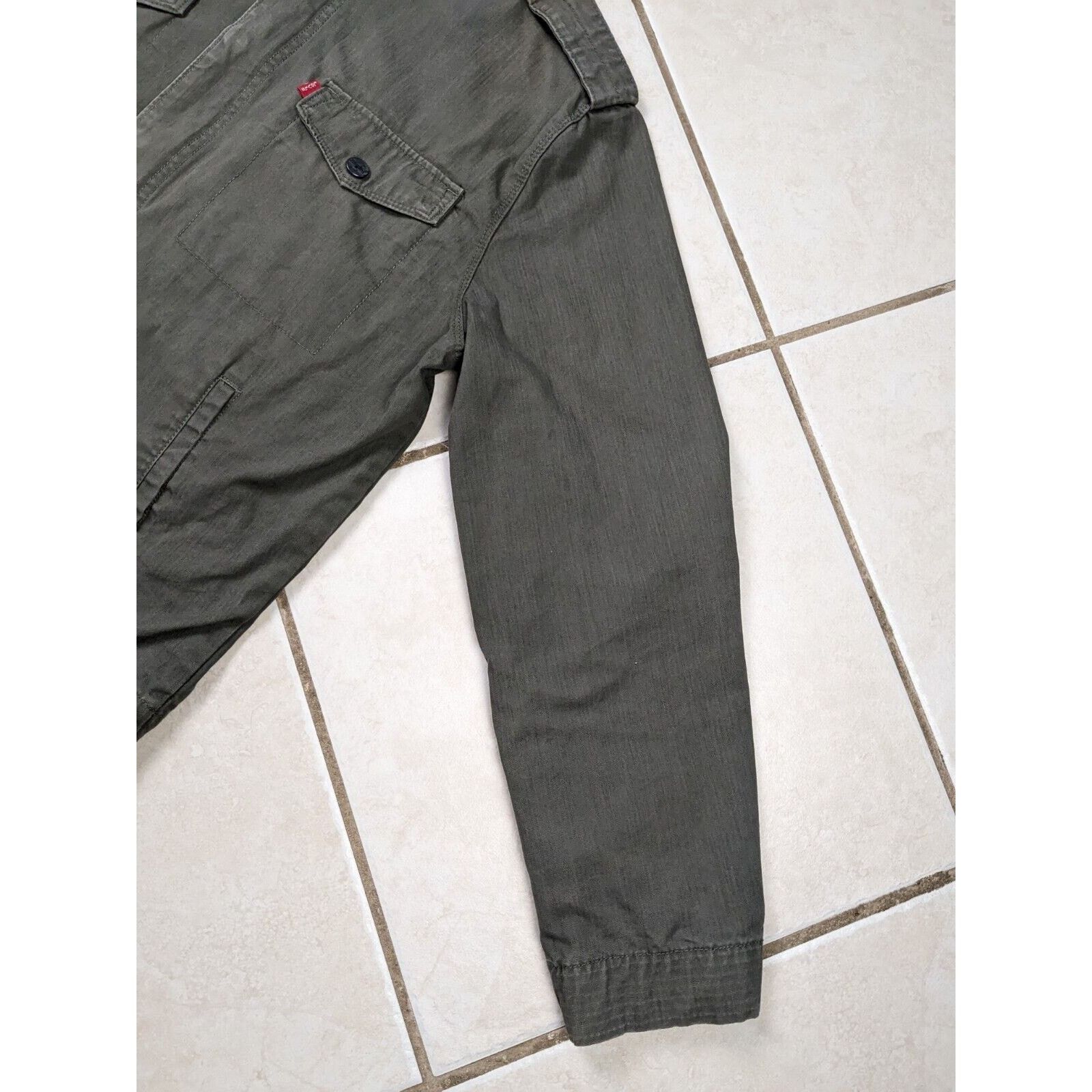 Levi's Levi’s Four Pocket Military Jacket Packable Hood Olive Size US L / EU 52-54 / 3 - 4 Thumbnail