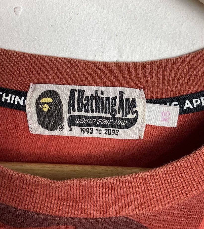 Bape Bape Star Red Camouflage Tee Size XS / US 0-2 / IT 36-38 - 3 Thumbnail