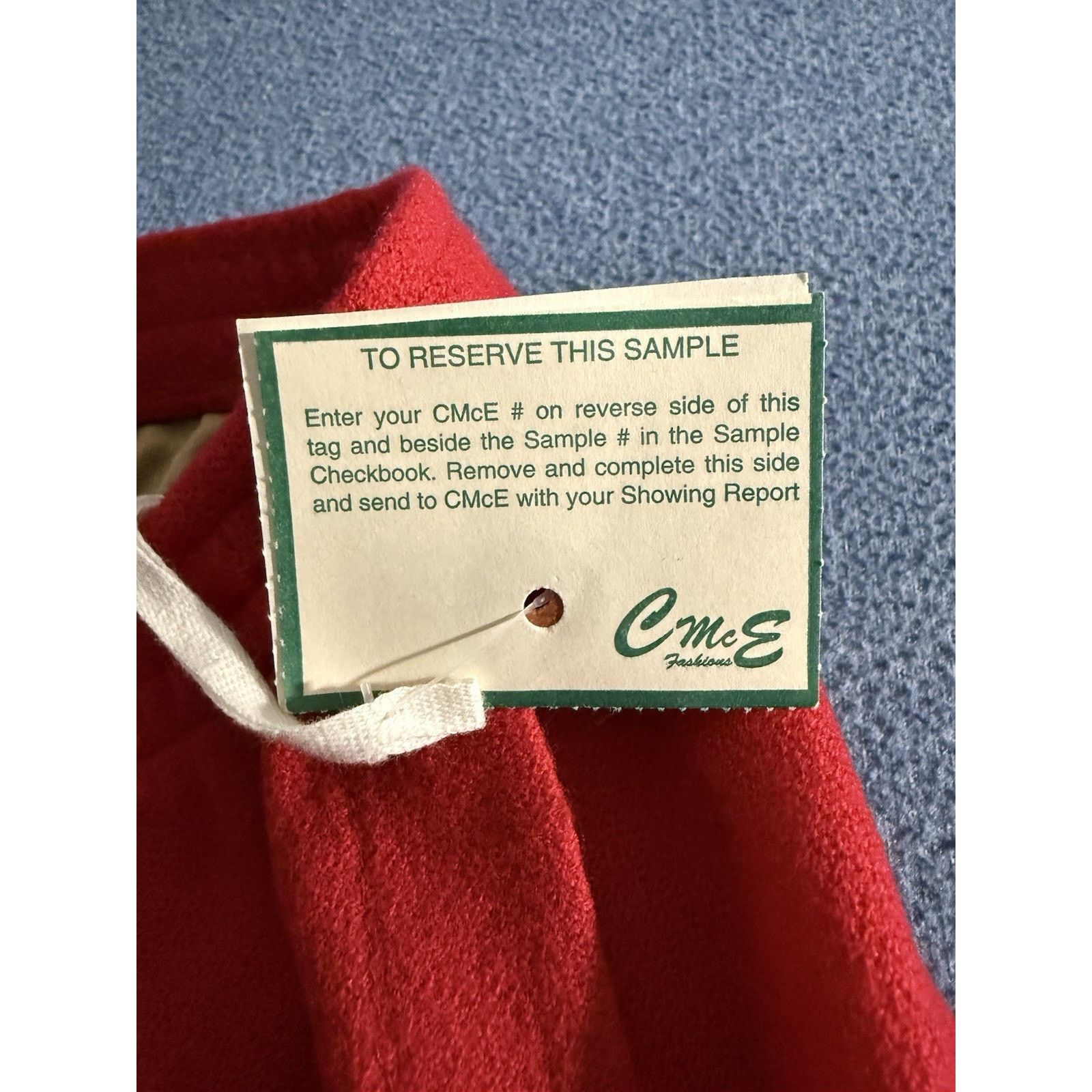 Other Vintage 80s Red Wool Pencil Skirt by CmcE | Sample Size 8 Size 30" / US 8 / IT 44 - 3 Thumbnail