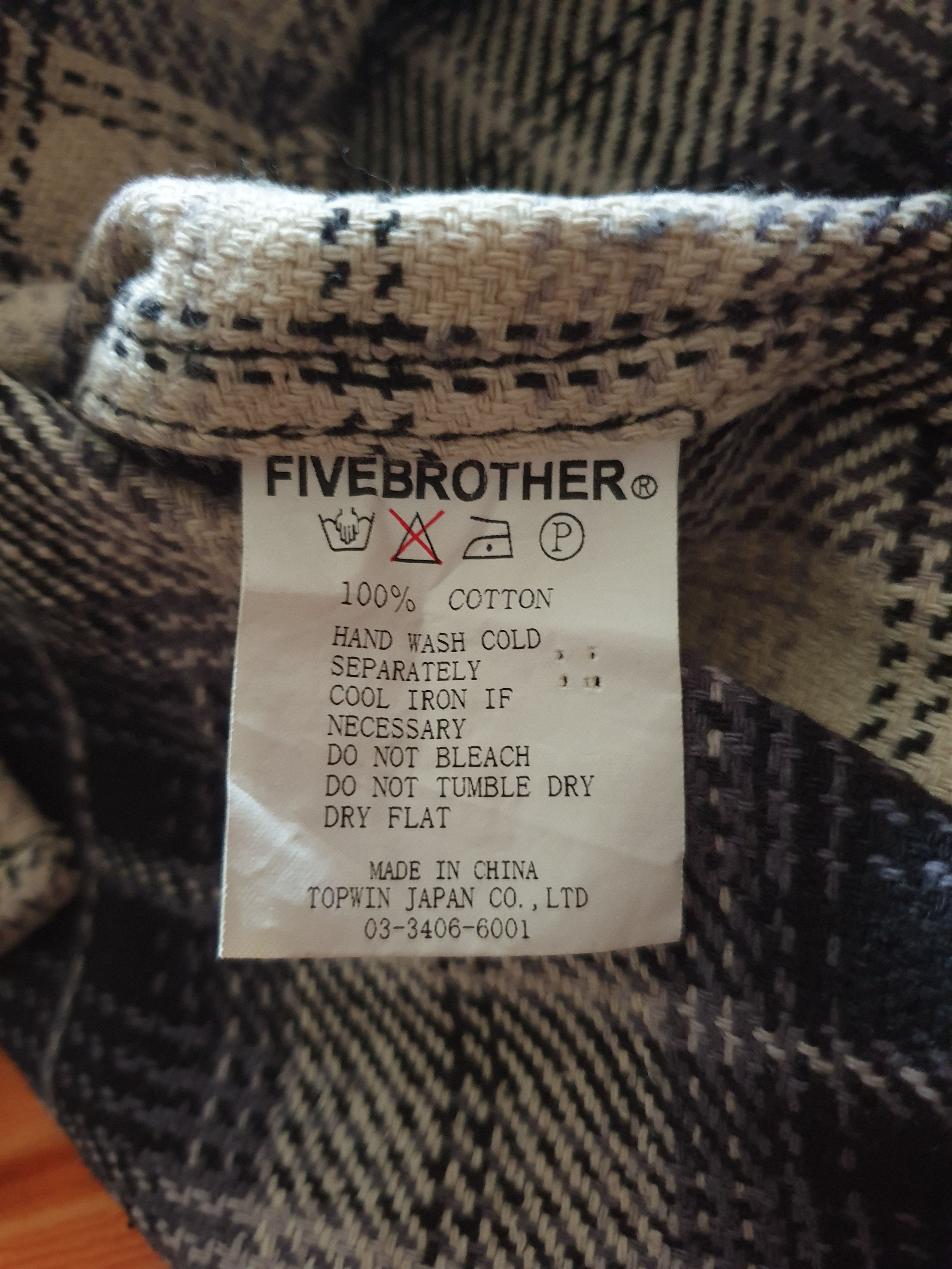 FiveBrother 💥Vintage five brother checkered shirt Size US M / EU 48-50 / 2 - 5 Thumbnail