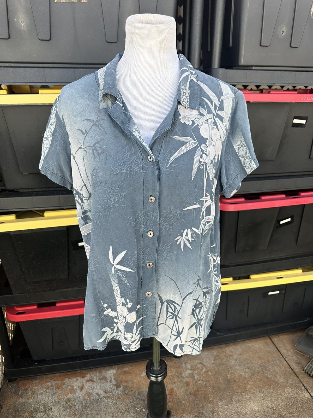 Other Citron Santa Monica Blouse Bamboo Print Women's XL Size XL / US 12-14 / IT 48-50 - 1 Thumbnail