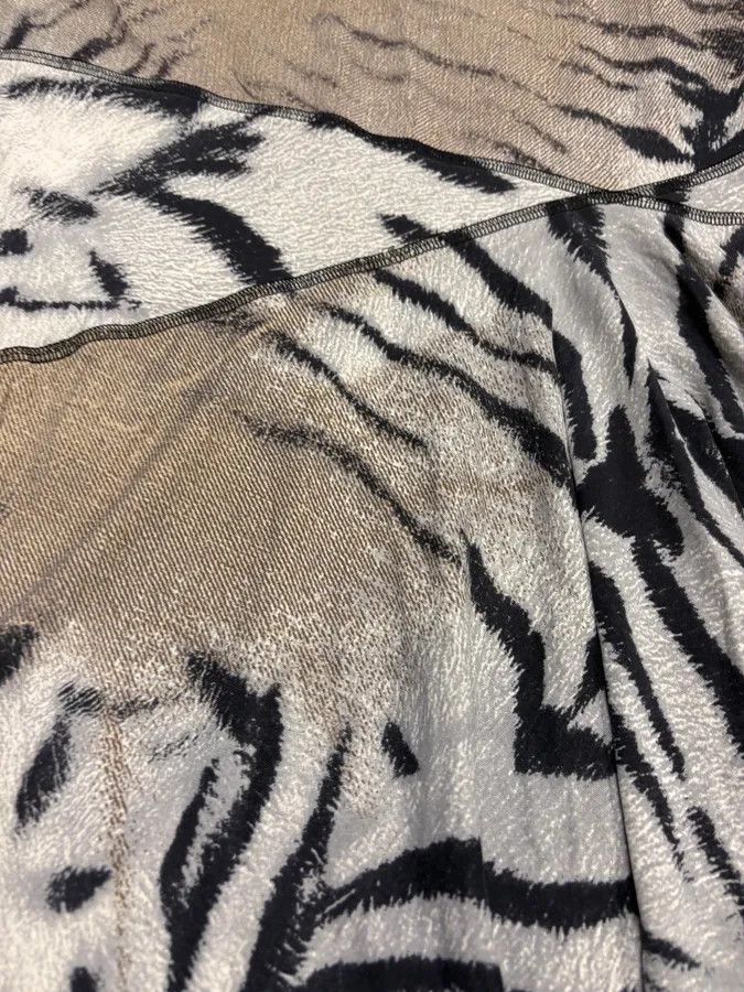 2000s Cavalli Zebra Eroded Safari Dress - wpequipmentugltd.com