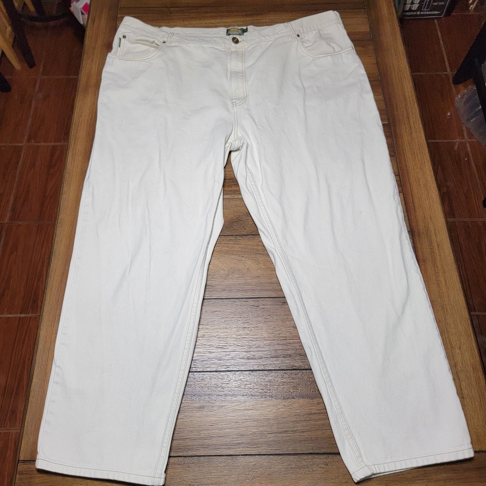 Cabelas Cabela's White Straight Denim Jeans - Size W50 X L32 Size US 44 / EU 60 - 1 Thumbnail