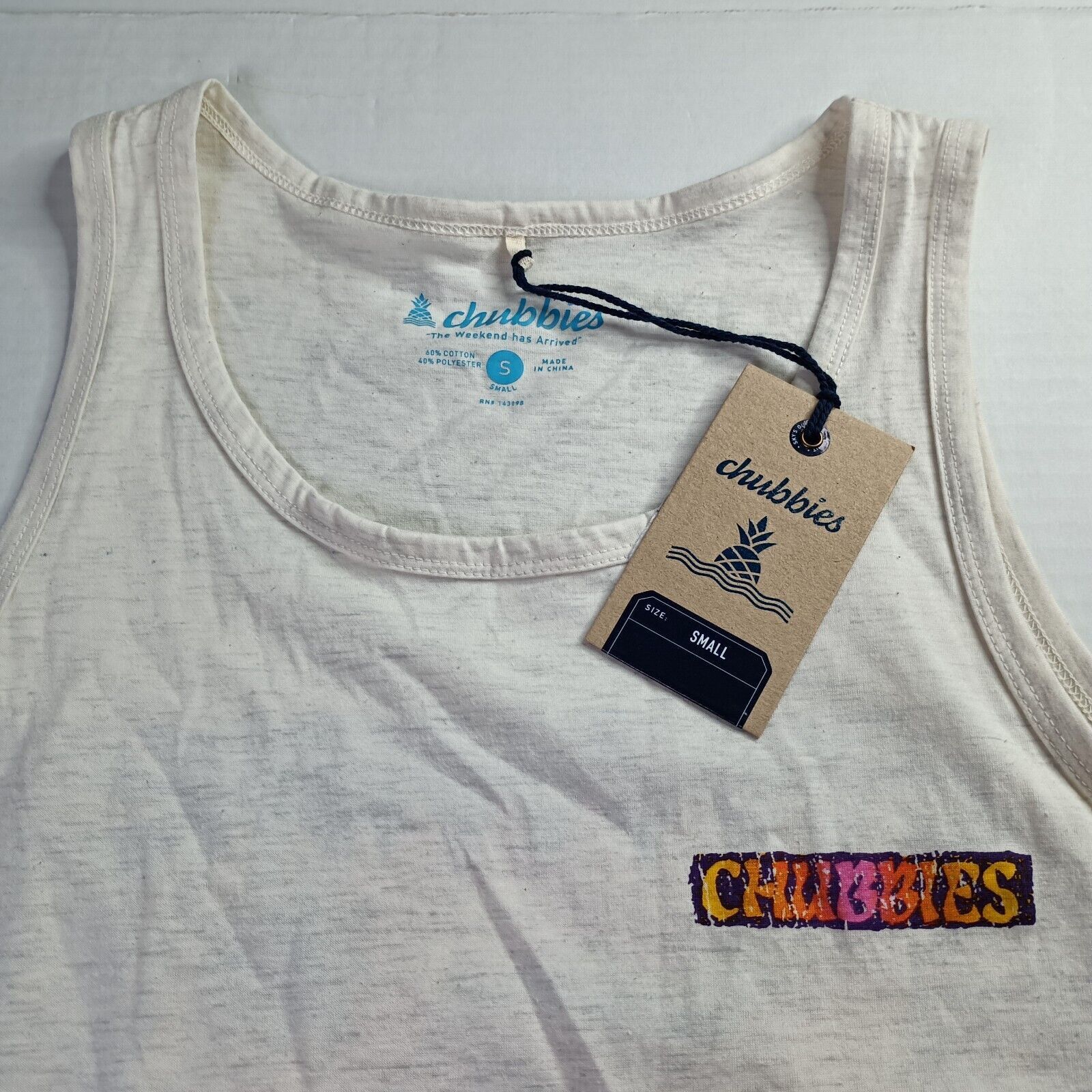 Chubbies Chubbies Men's The Wind Slammer Tank Top Sunset Waves Size S Size US S / EU 44-46 / 1 - 2 Thumbnail