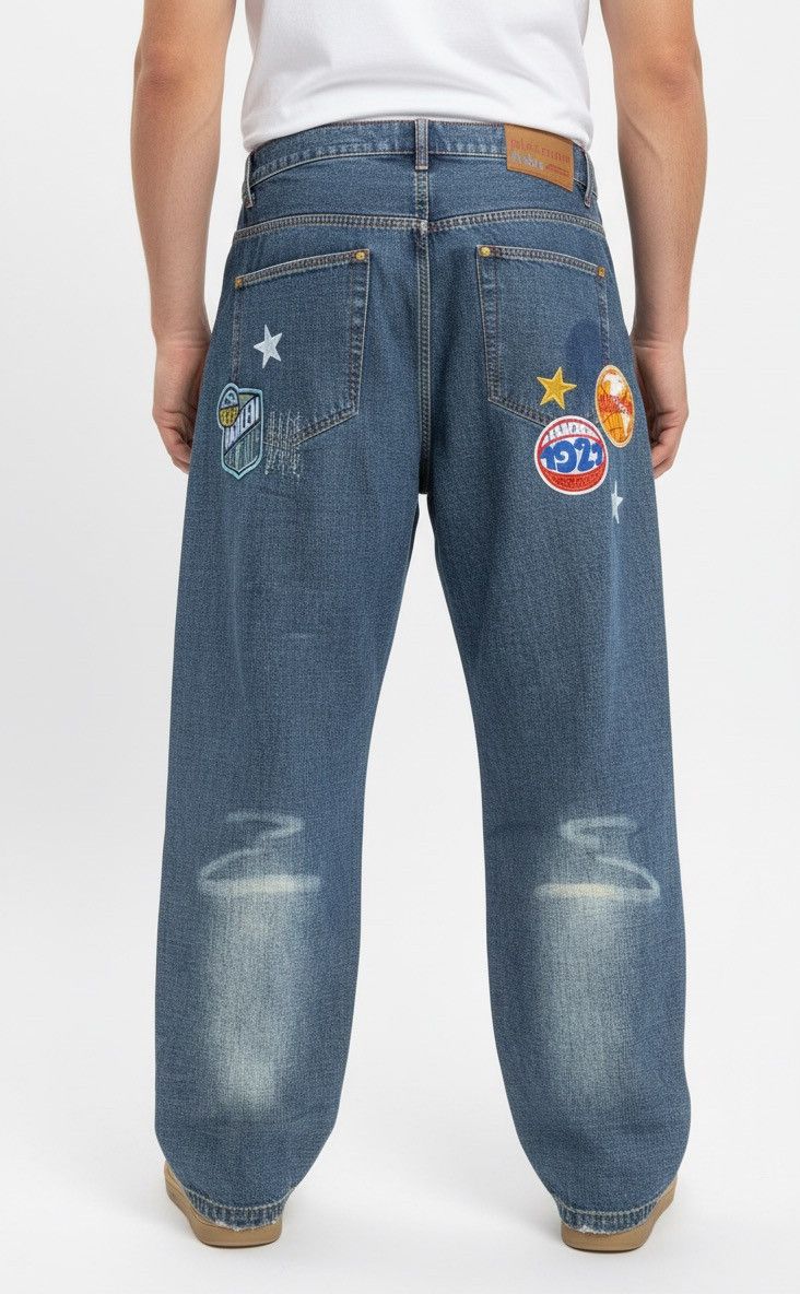 Fubu Fubu x Harlem Globetrotters Baggy Jeans Streetwear Size US 36 / EU 52 - 3 Thumbnail