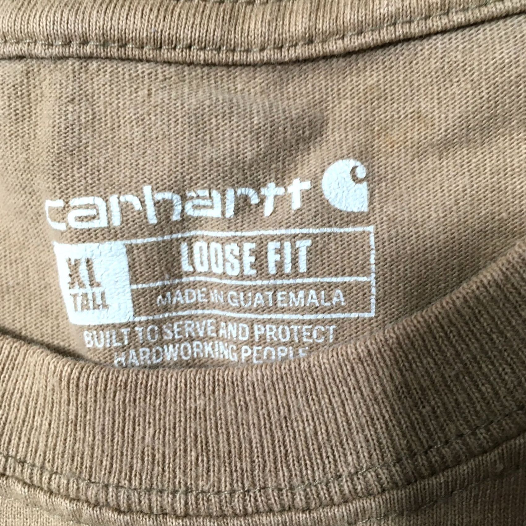 Carhartt Carhartt Workwear Shirt Mens LT BROWN XL TALL SEE MICRO STAIN Size US XL / EU 56 / 4 - 3 Thumbnail