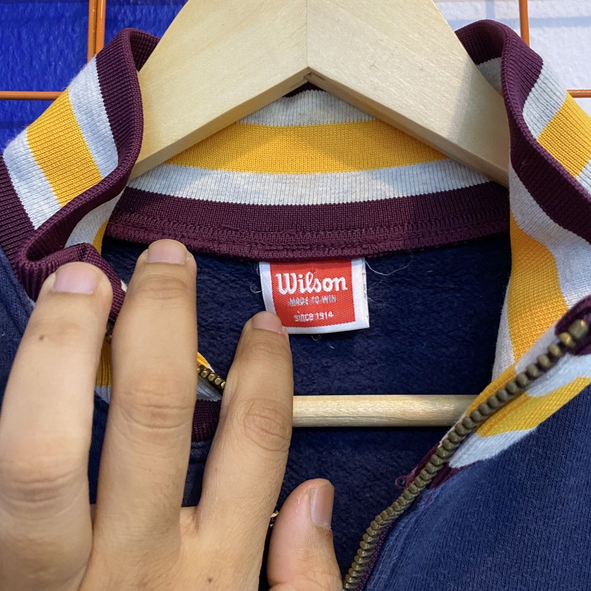 Vintage × Wilson Vintage Wilson Half Zipper Sweatshirt Jumper Embroidery Size US XL / EU 56 / 4 - 4 Thumbnail