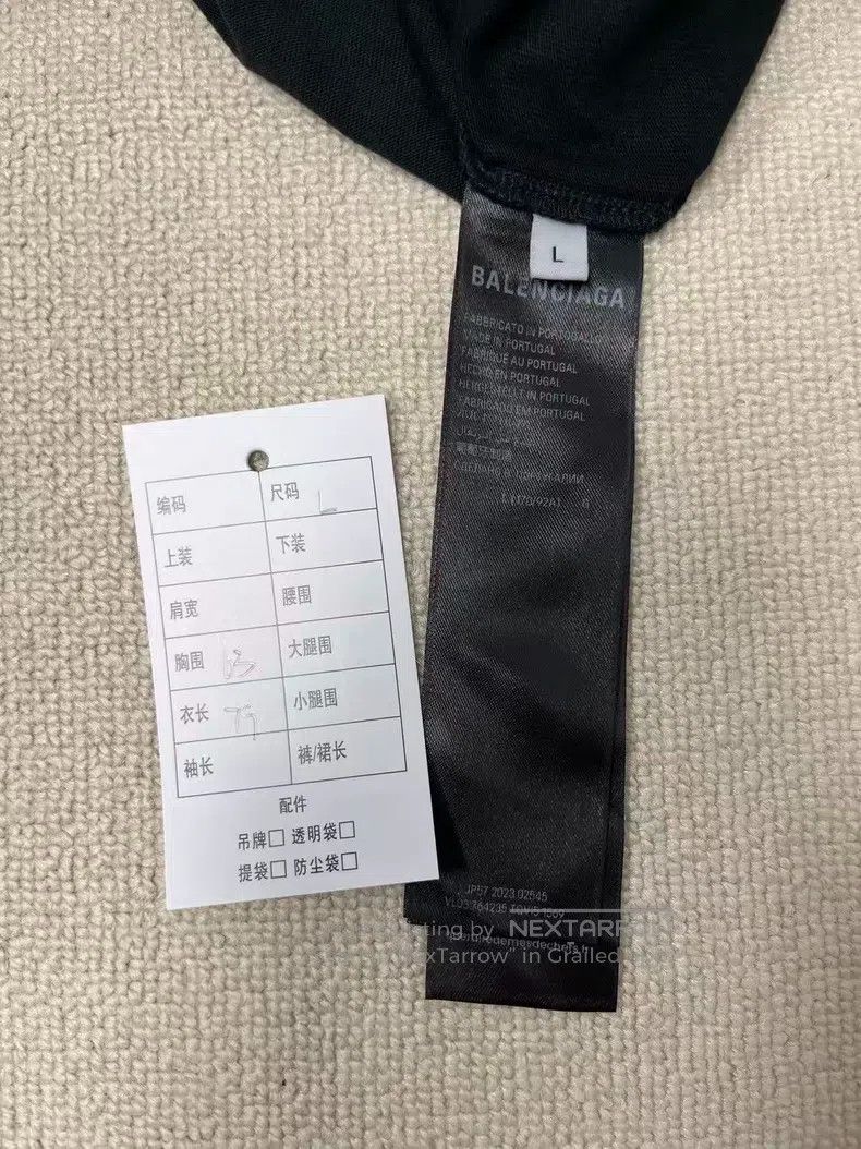 Balenciaga Balenciaga Letter Printed Short Sleeve Crew Neck T-Shirt Size US L / EU 52-54 / 3 - 4 Thumbnail