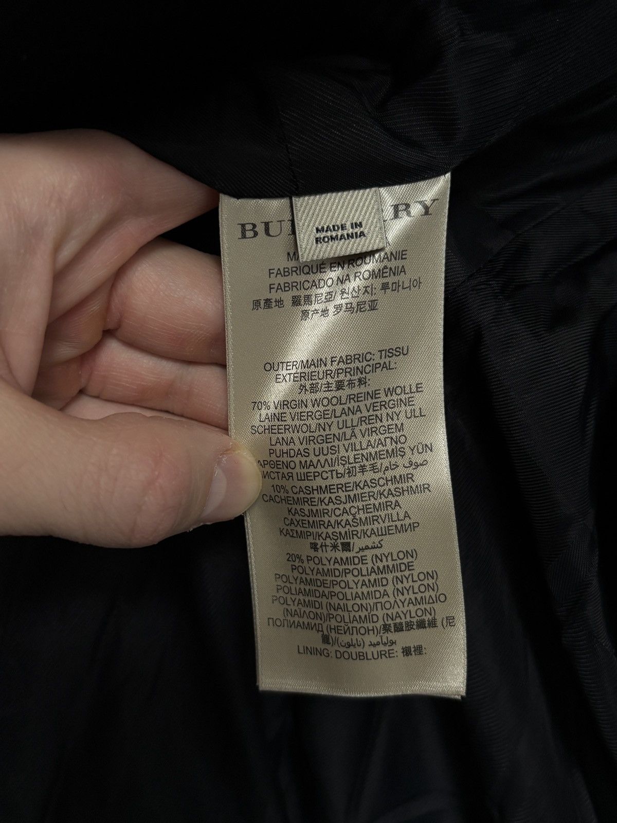 Burberry Burberry Double Breasted Wool Cashmere Short Coat Jacket Size US M / EU 48-50 / 2 - 12 Thumbnail