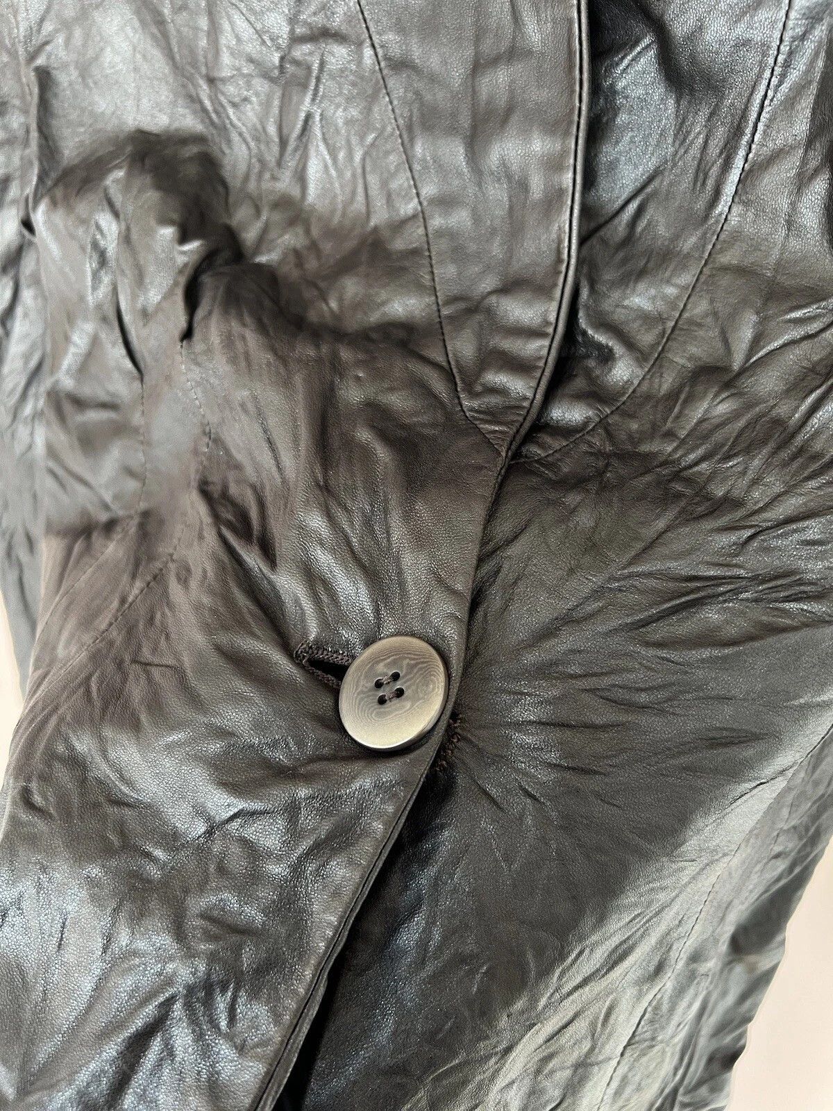 Armani Collezioni Armani Collezioni Calf Leather Jacket Women’s Size 44 or M Size M / US 6-8 / IT 42-44 - 9 Thumbnail