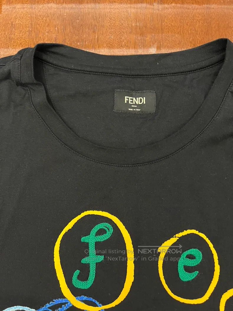 Fendi Fendi T-shirt with Front Embroidery Craftsmanship Size US S / EU 44-46 / 1 - 2 Thumbnail