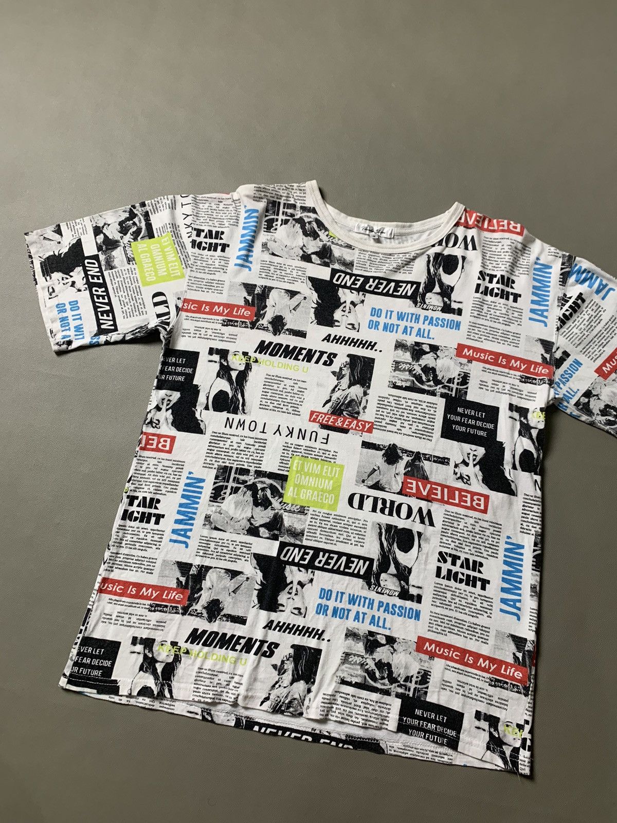Hysteric Glamour × If Six Was Nine × Japanese Brand Thunder Storm Fullprinted Poem Tshirt Size US M / EU 48-50 / 2 - 3 Thumbnail