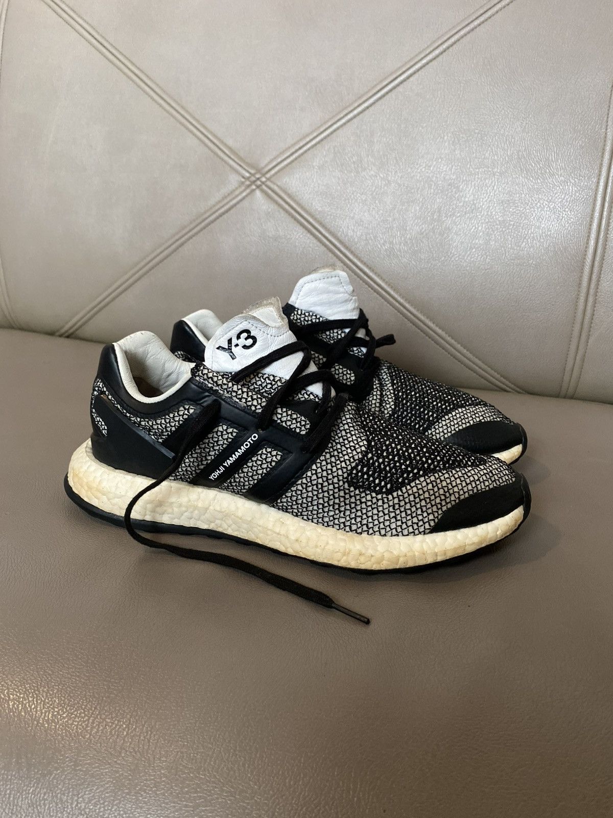 Adidas × Y's Adidas x yohji yamamoto pureboost oreo sneakers Size US 9 / EU 42 - 4 Thumbnail