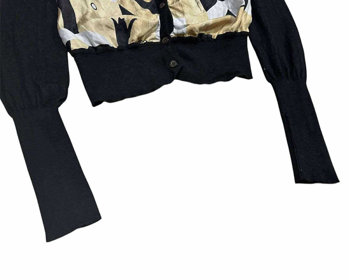 Salvatore Ferragamo 🔥Vintage Salvatore Ferragamo Silk Wool Cardigan Size L / US 10 / IT 46 - 3 Thumbnail