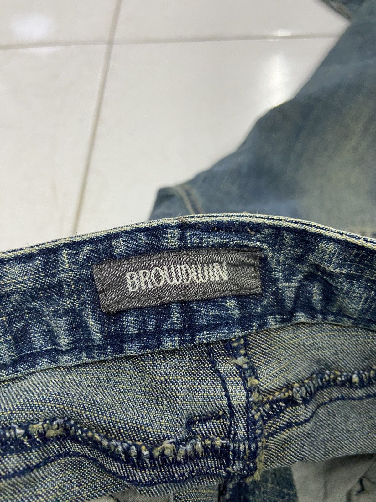 Japanese Brand BROW DWIN FLARE DENIM JEANS Size 24" / US 00 / IT 34 - 8 Thumbnail