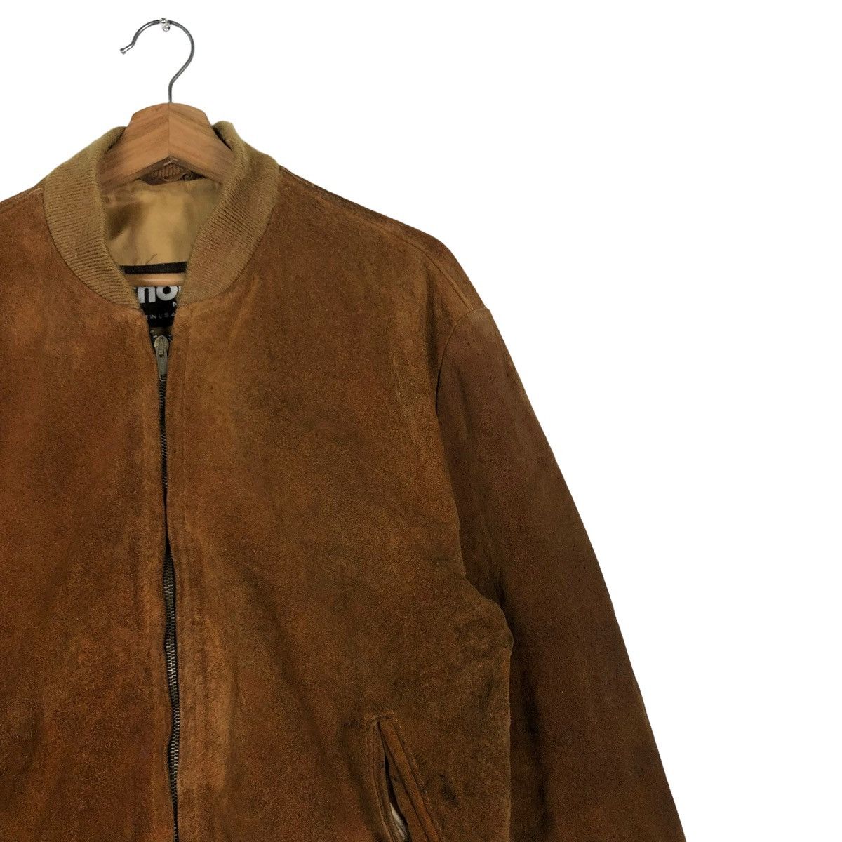 Schott 🔥VINTAGE SUEDE LEATHER JACKET FLY SCHOTT MADE IN USA Size US M / EU 48-50 / 2 - 4 Thumbnail