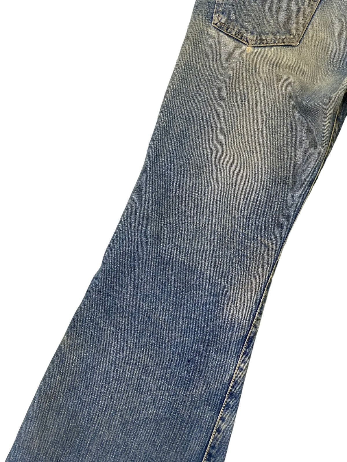 Japanese Brand Flare Jeans Vtg 80s Big John Japan Distress Bell Bottom 7🟦5 Size US 30 / EU 46 - 15 Thumbnail