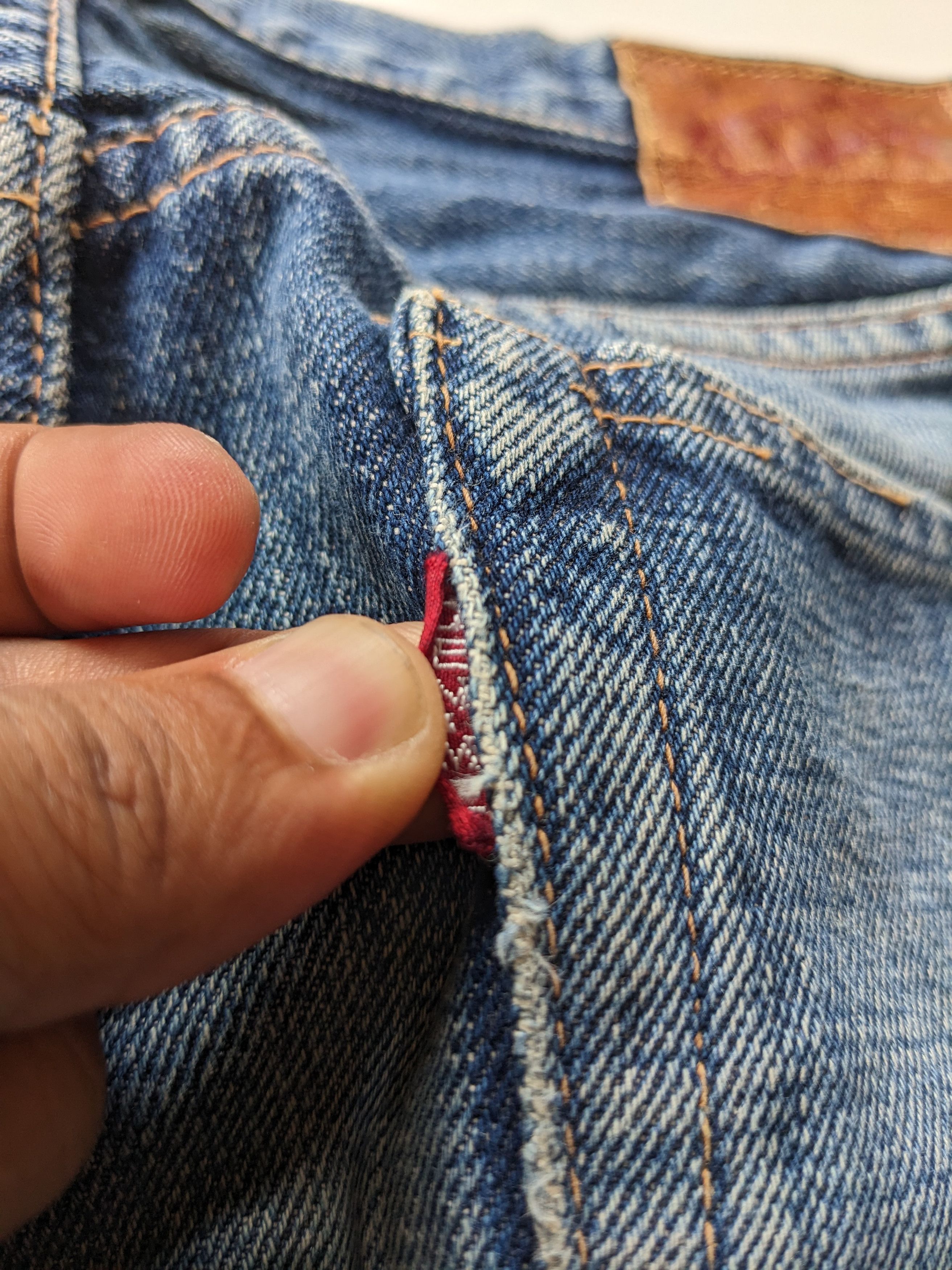 Denime Vintage DENIME distressed selvedge jeans Size US 29 - 8 Thumbnail