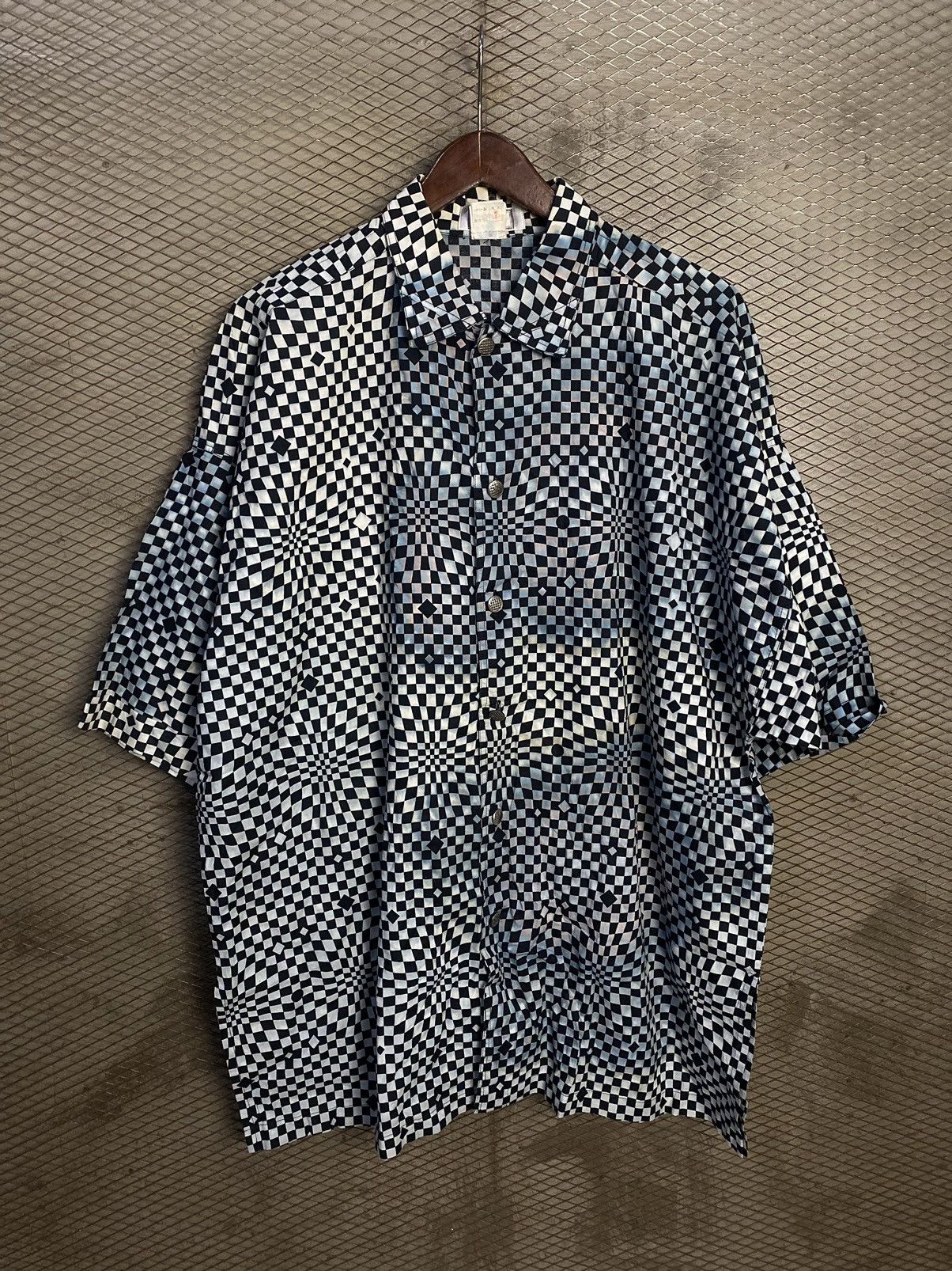 Versace Versace Shirt checkerboard Vintage Size US M / EU 48-50 / 2 - 1 Thumbnail