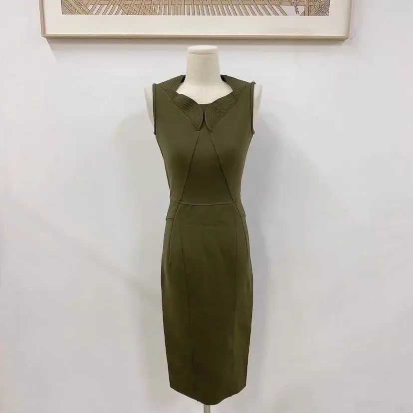 Givenchy Givenchy military green sleeveless dress 36 Size XS / US 0-2 / IT 36-38 - 1 Thumbnail