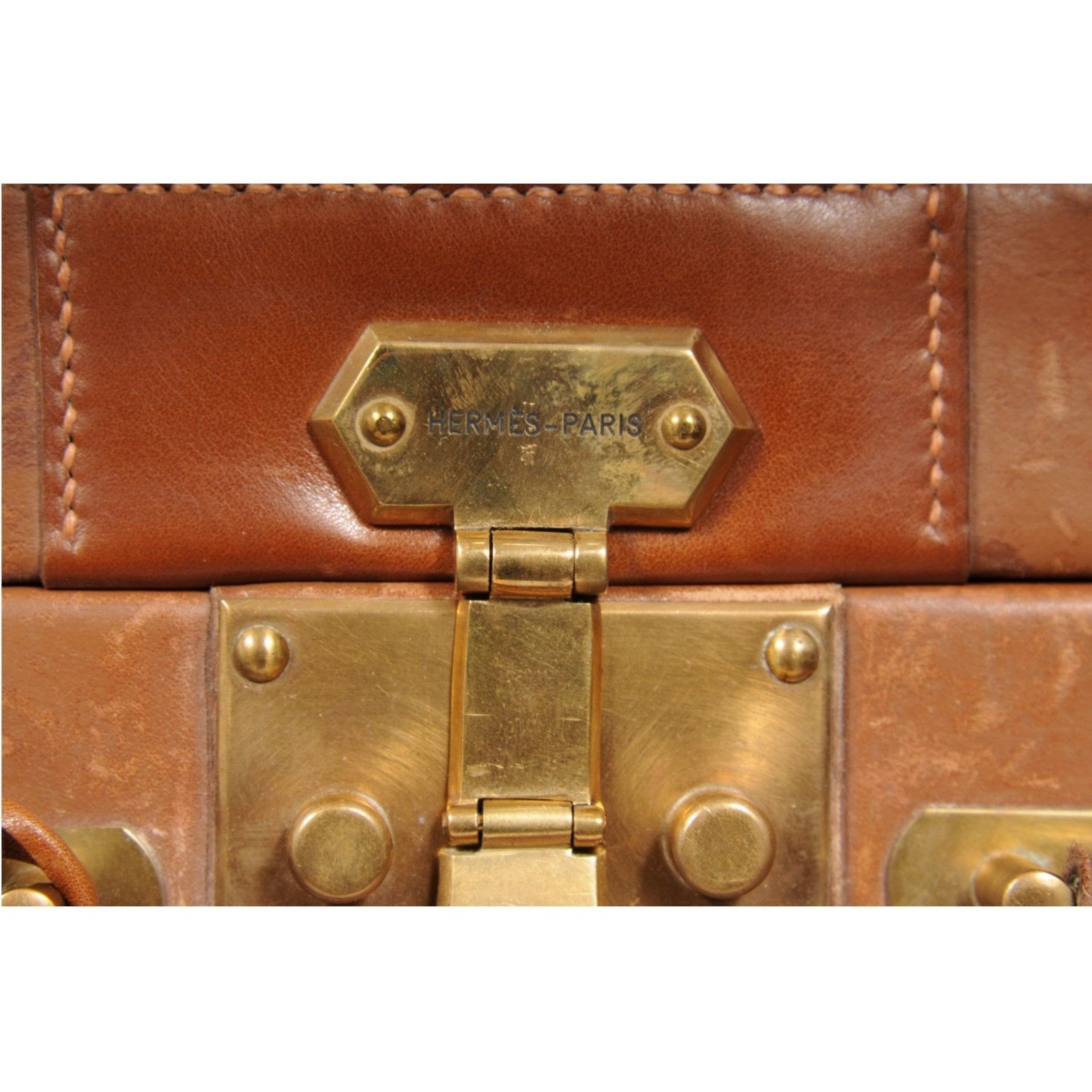 Hermes Vintage Ulysse Toile Baraenia Trunk Carry On Suitcase Size ONE SIZE - 10 Thumbnail