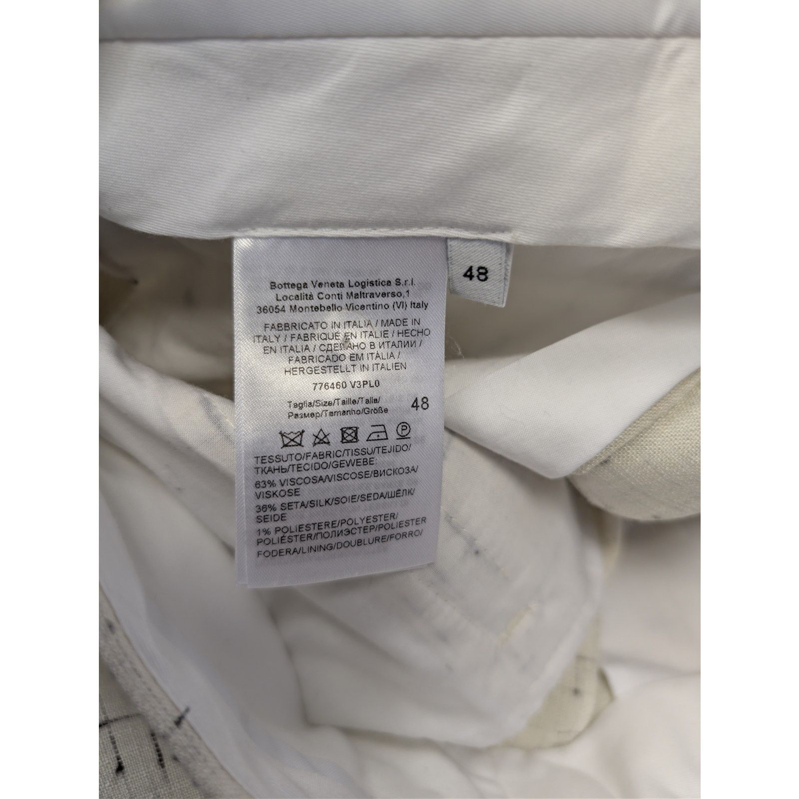 Bottega Veneta o1rshd1 Light Criss Cross Viscose Silk Trousers Pants Dove Size US 32 / EU 48 - 17 Thumbnail