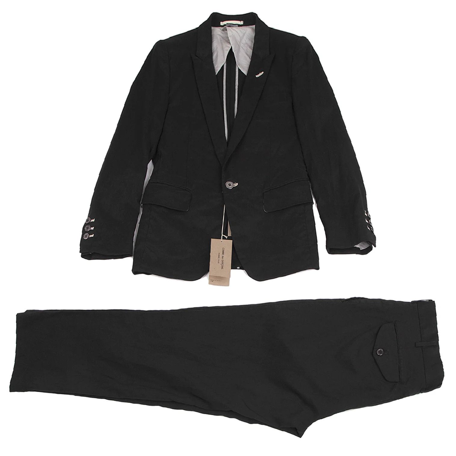 Comme des Garcons Homme Plus Stretch Nylon Jacket in Black, Size S Size US S / EU 44-46 / 1 - 17 Thumbnail